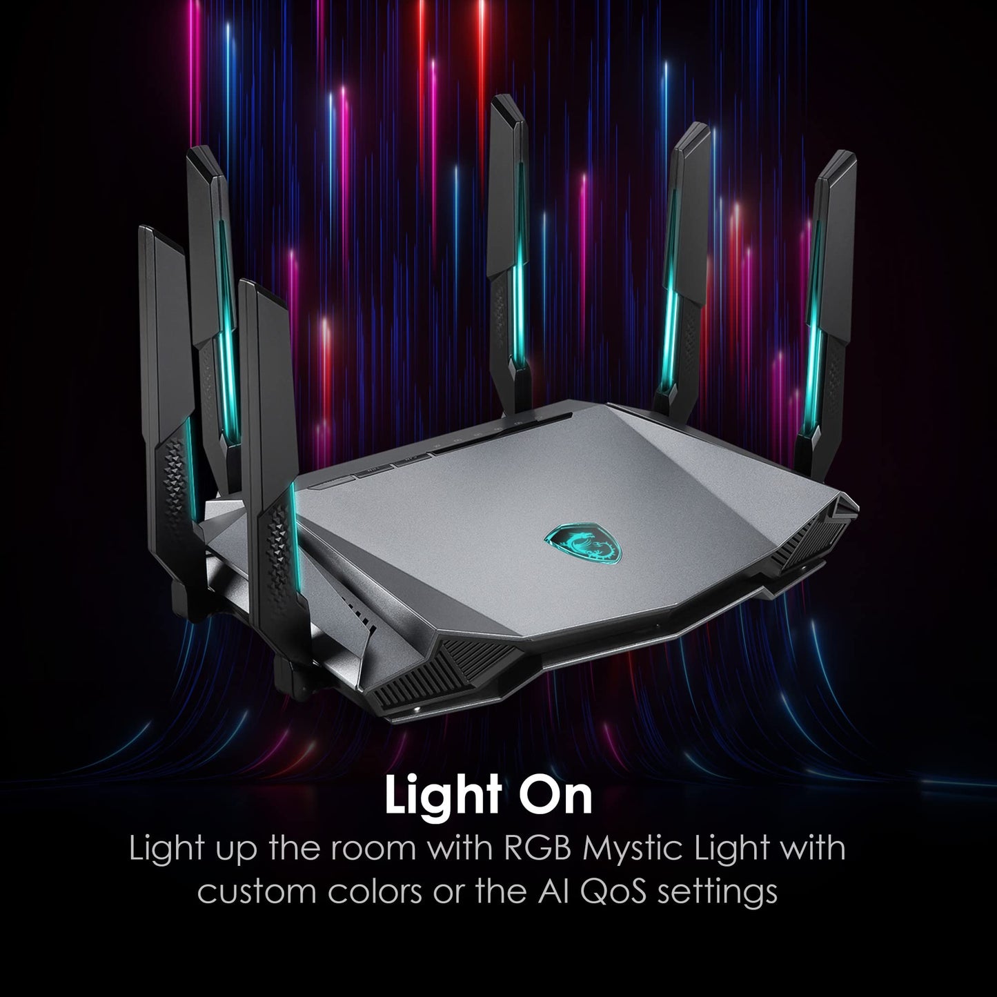 Router Gaming MSI Radix AXE6600 WiFi 6E Tri-Banda