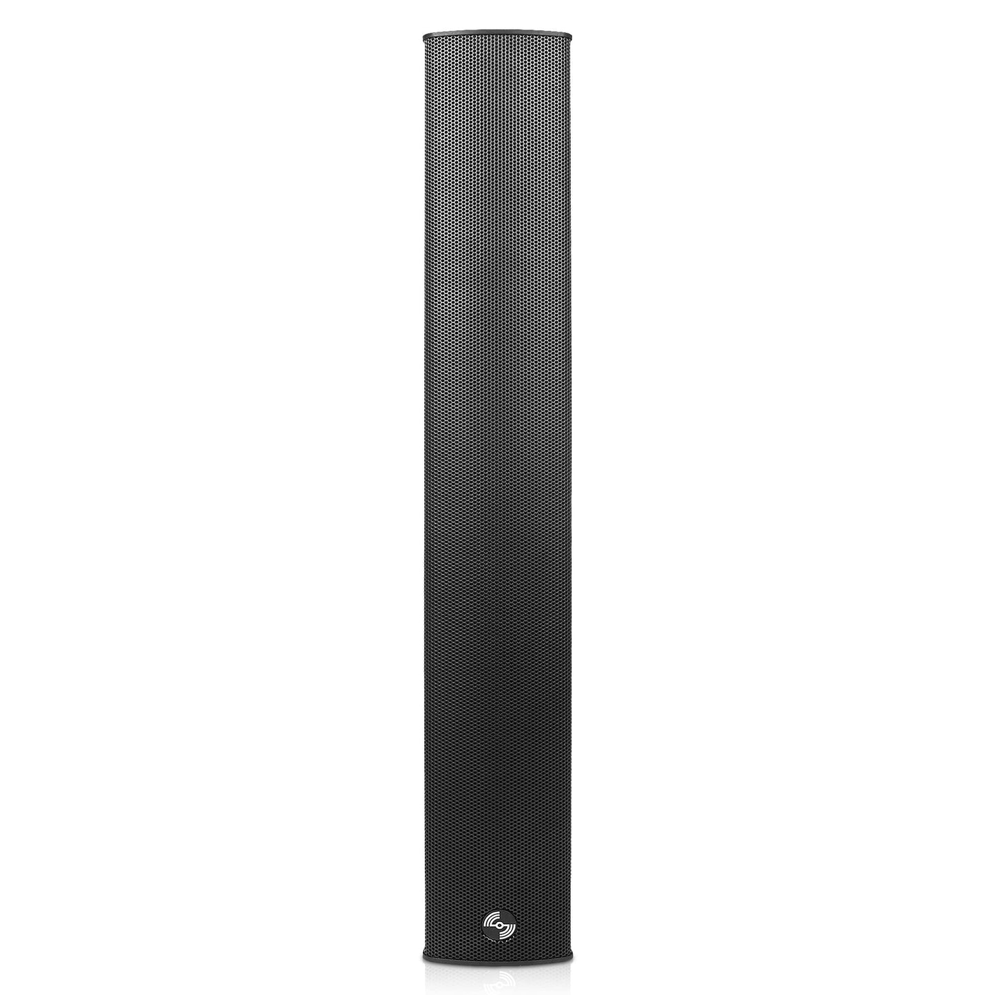 Sound Town - Altavoz de aluminio compacto resistente a la intemperie, con soporte de montaje en pared, 6 x 3 woofers, 4 x 1.2 cúpula tweeters, negro, para instalación en interiores y exteriores