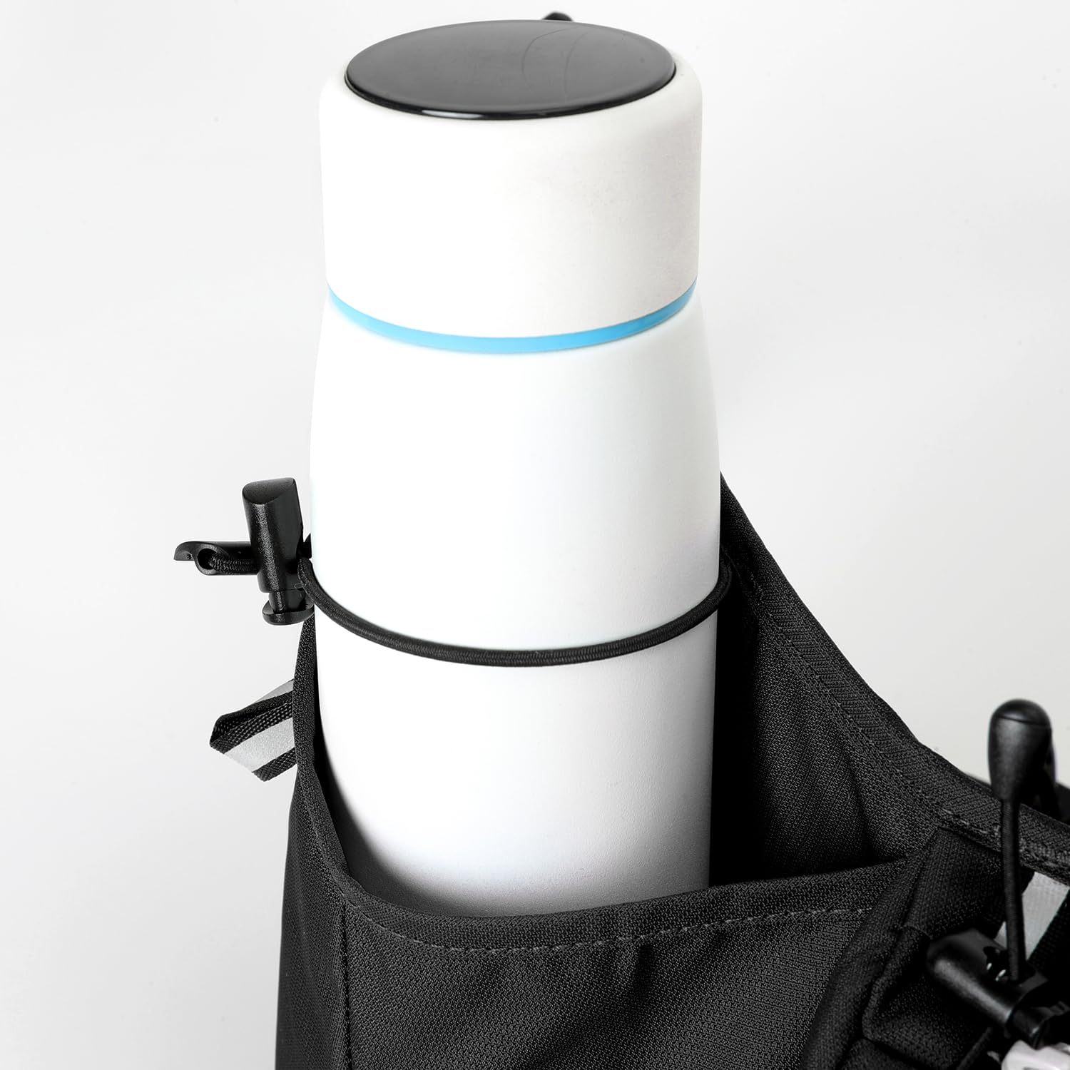 INOXTO - Riñonera deportiva para mujeres y hombres, paquete de cintura reflectante, para todos los teléfonos (Gary), Negro -