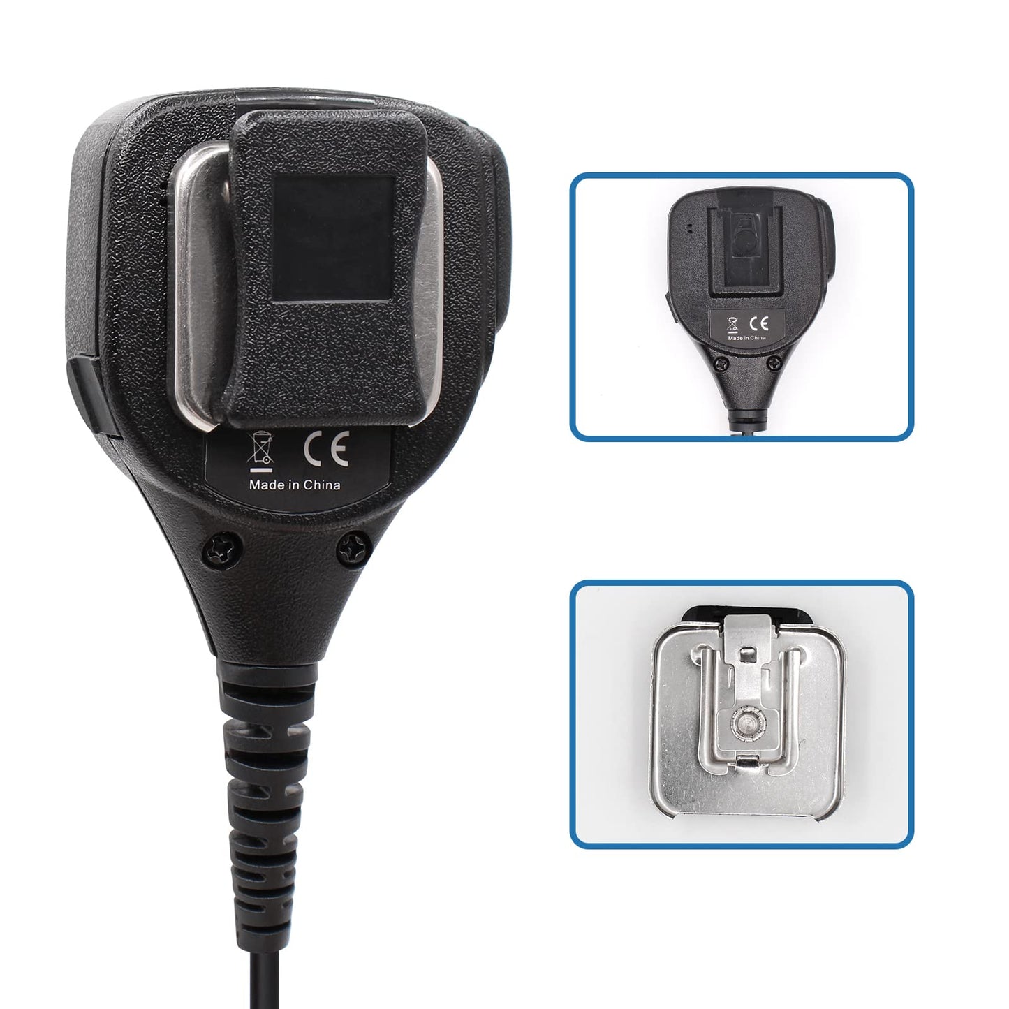IFREQTECH PMMN4051 PMMN4051B - Micrófono de altavoz remoto con conector de audio de 3,5 mm compatible con radio XTS1500 XTS2500 XTS3000 XTS5000 MTX1000 GP900 GP900 HT1000