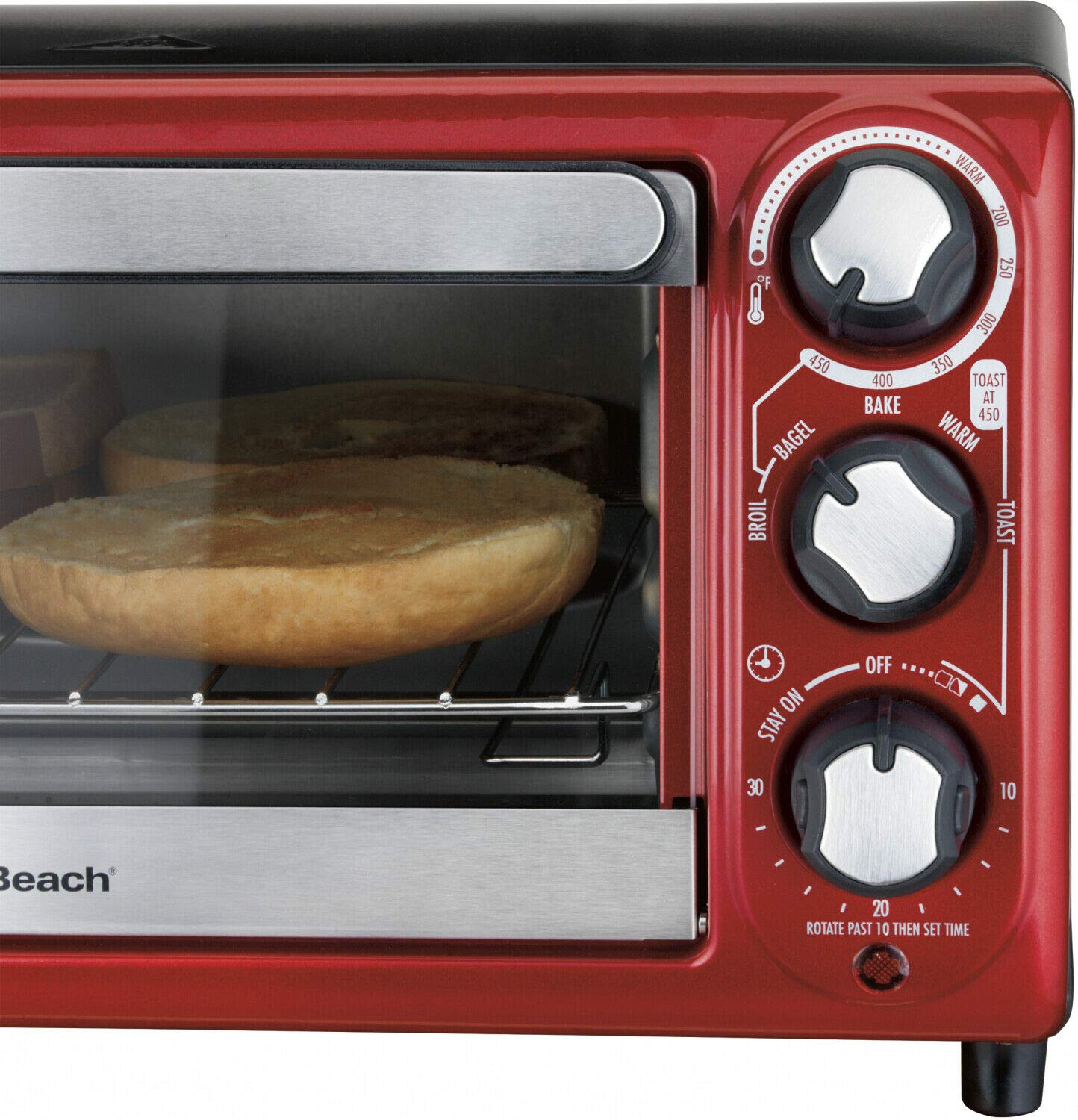 Hamilton Beach 4-Slice Toaster Oven, Red by Hamilton Beach Product
