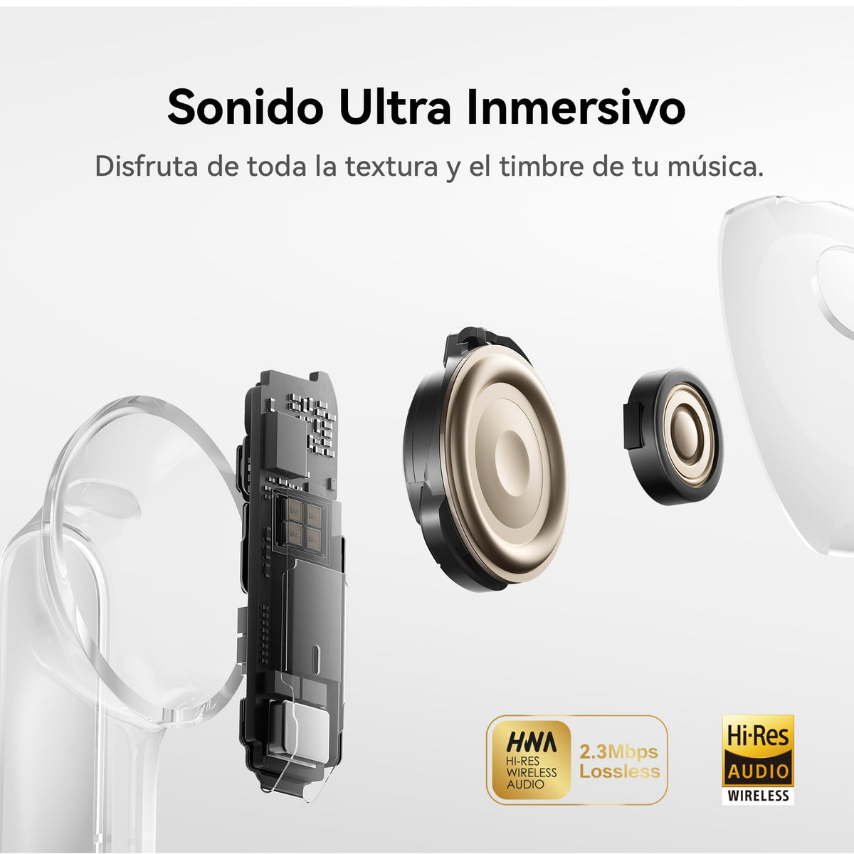 Audífonos Inalámbricos HUAWEI FreeBuds Pro 5 Blanco Avanzados