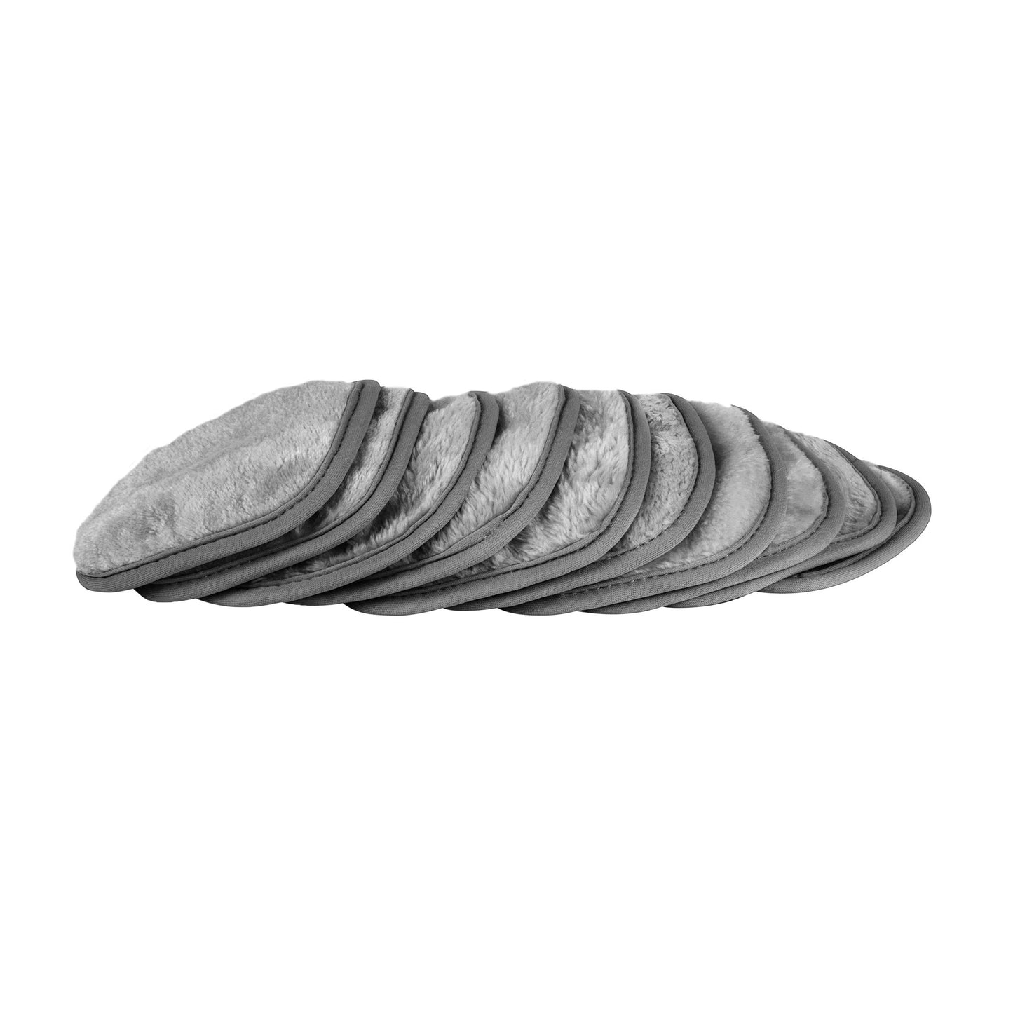 Eurow - Paño de limpieza para quitar maquillaje, 10 x 5 pulgadas, color gris