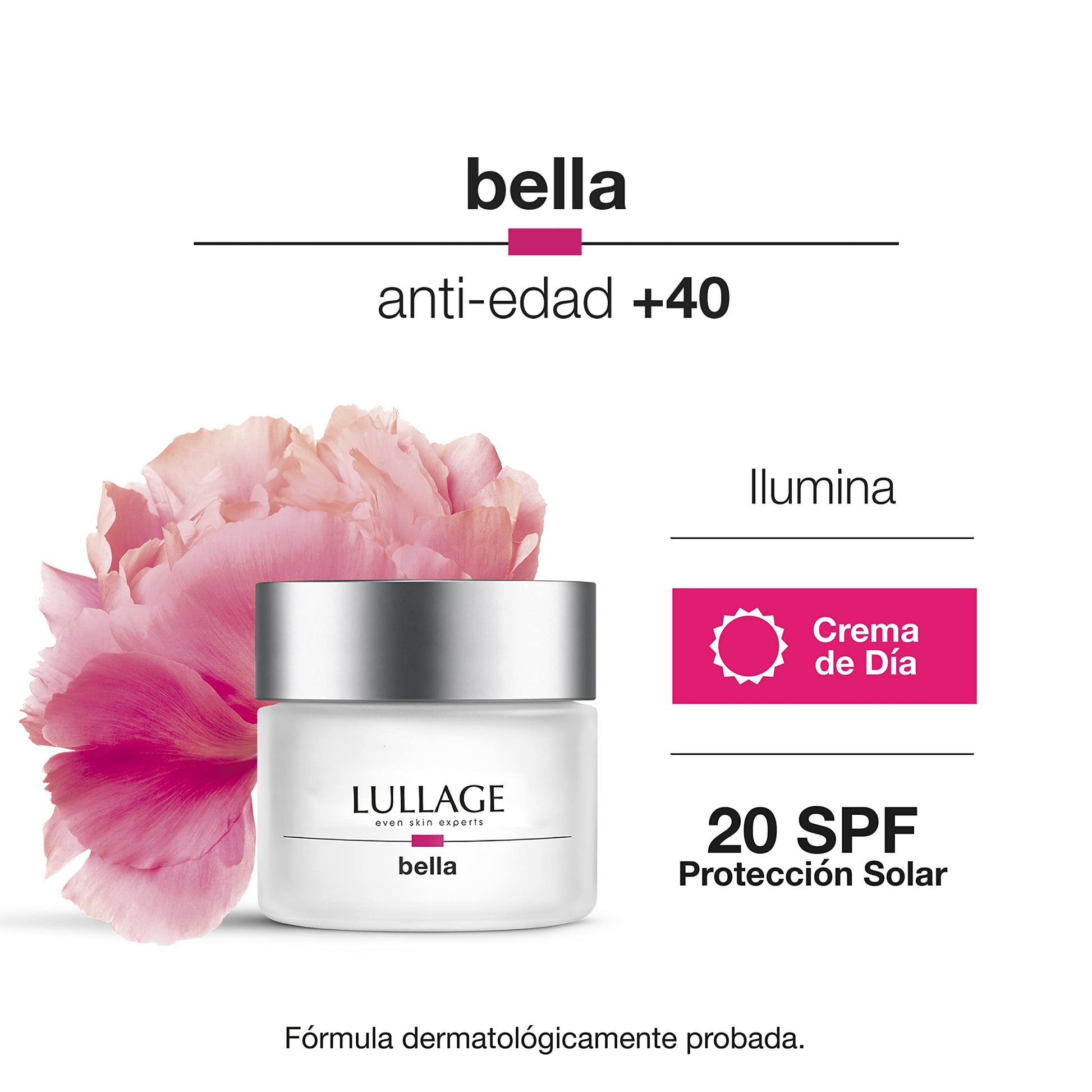 Crema Anti-edad de Día Lullage Bella Día SPF 20 Piel Mixta o Grasa 40+ Años Oil Free