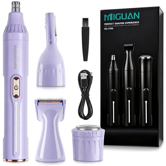 Recortadora de Vello Nasal SMILGL Recargable Resistente al Agua Carga Rápida Tipo C para Hombres y Mujeres