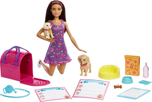Barbie Set de Juego Adopta un Perrito Latina para niñas de 3 años en adelante