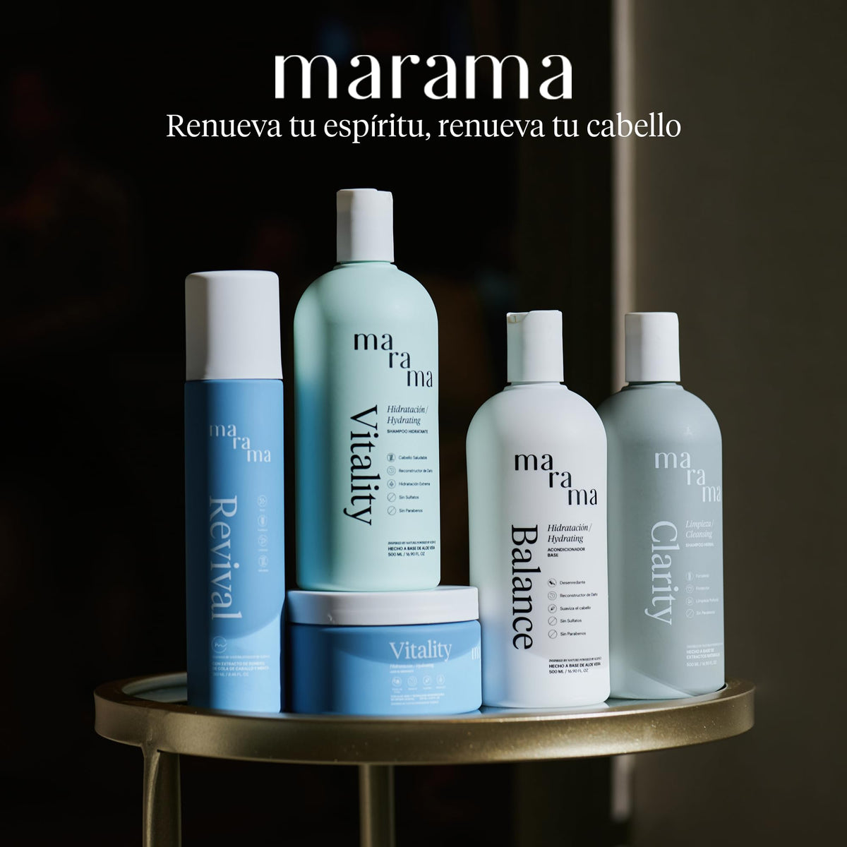 MARAMA | Acondicionador sin Parabenos - Aloe Vera - 250 ml | Fortalece Cabello - Tratamiento para Cabello Maltratado - Suavizante | Anti Frizz | Vegano - Cruelty-Free - Reciclable