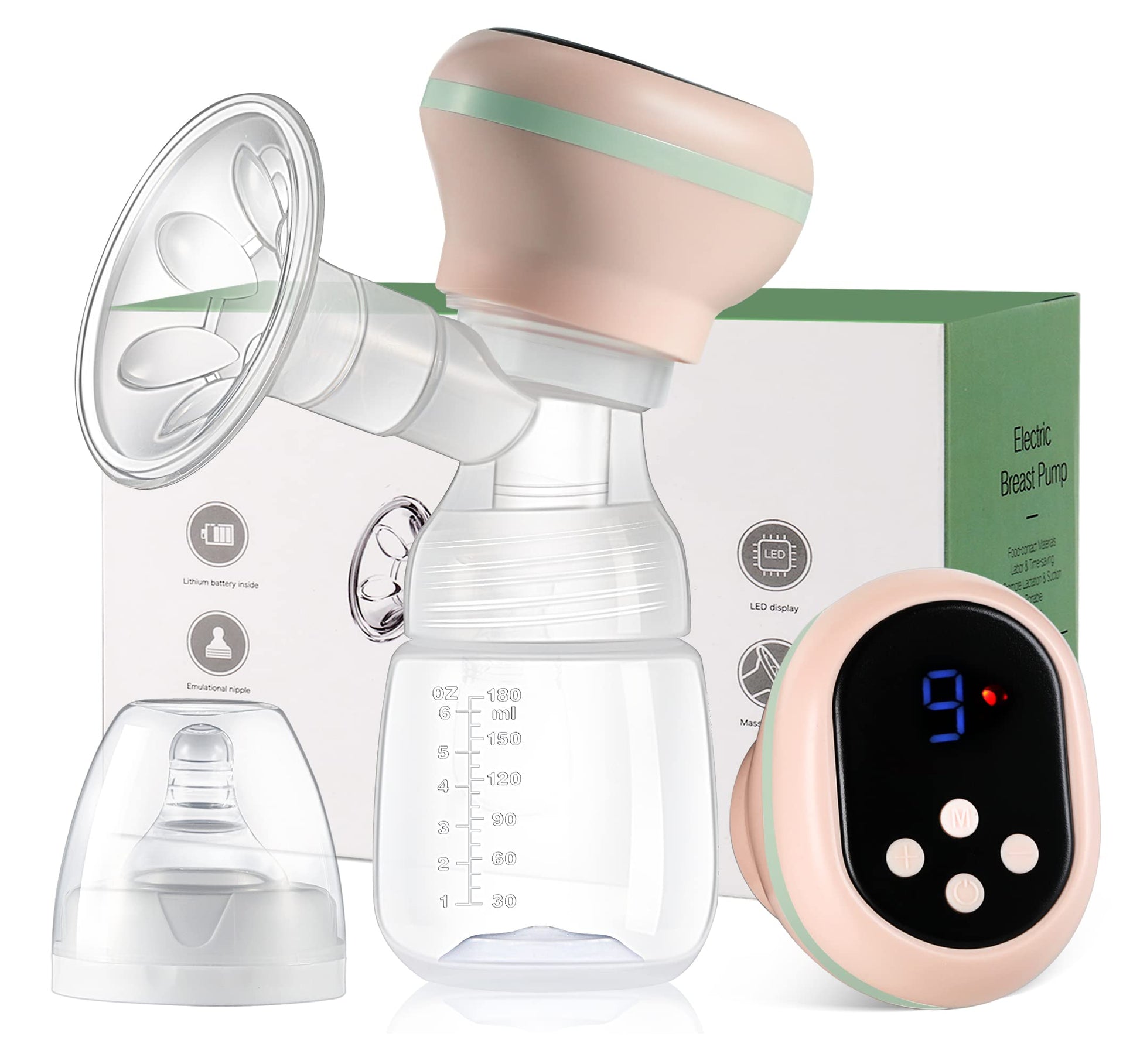 Aspirador de Leche Eléctrico Extractor De Leche Materna Tira Leche Inalambrico Perfecta Regalo para Madre Novicia