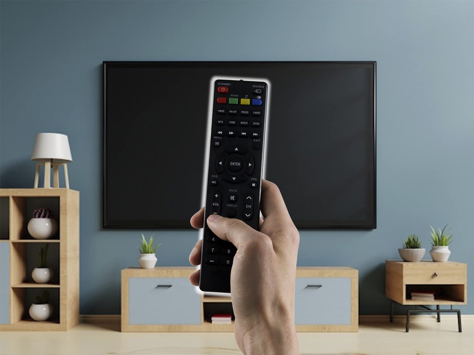 Control Remoto Continental Vios Vi-92464 Smart TV Pantalla LED Directo