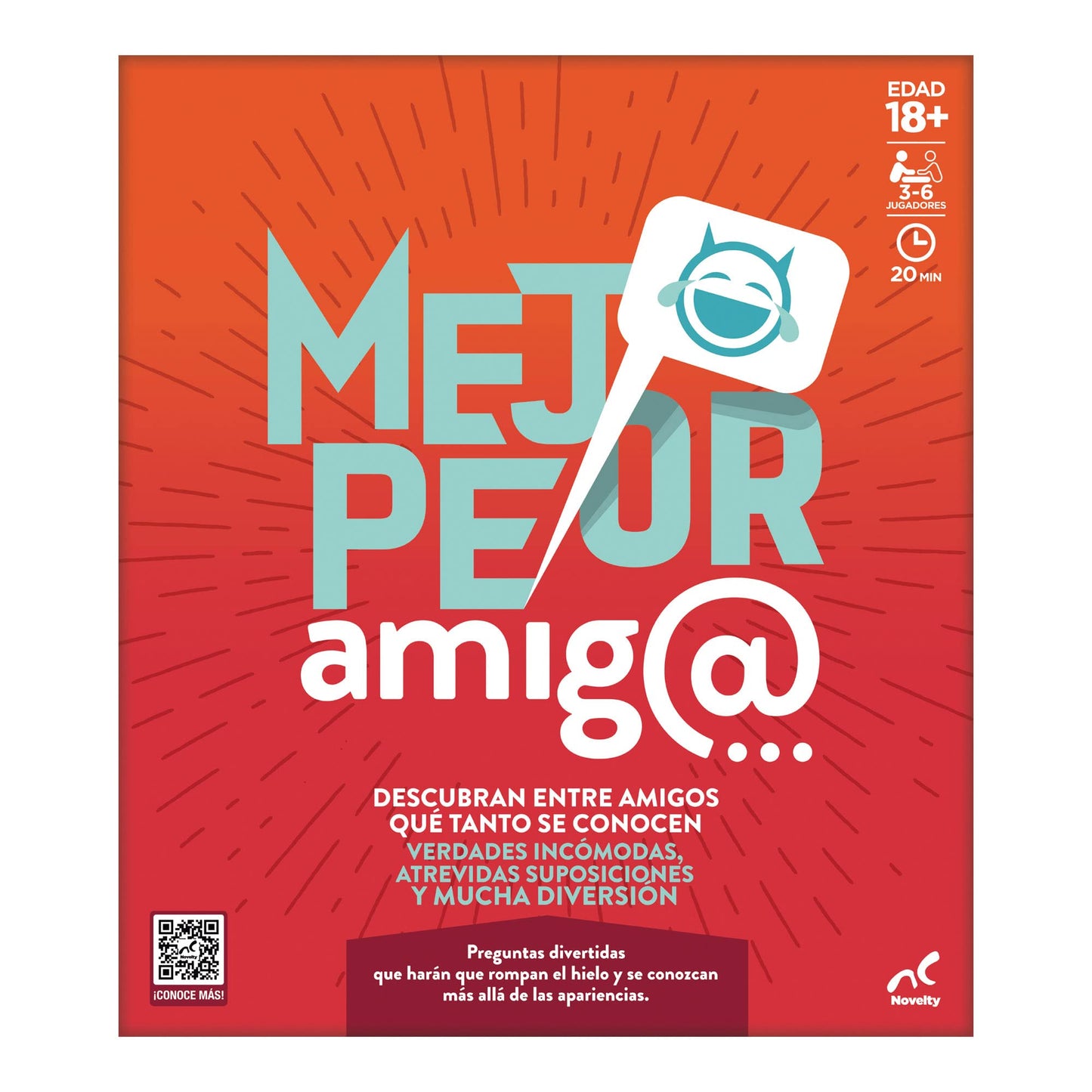 Juego de Mesa Novelty Corp Fiesta Tradicional Mejor - Peor Amigo