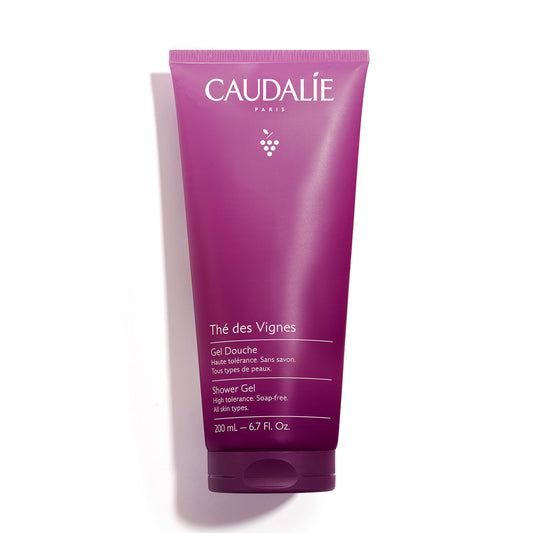 Caudalie Gel de Ducha Hidratante Corporal Thé des Vignes, Vegano, Sin jabón, Ultrasuave - 200 mL