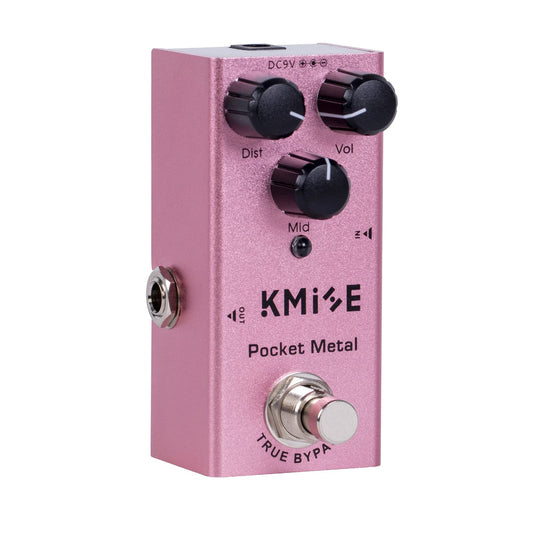 lotmusic Pedal de efectos de guitarra eléctrica Mini tipo único DC 9V True Bypass (Pocket Metal)