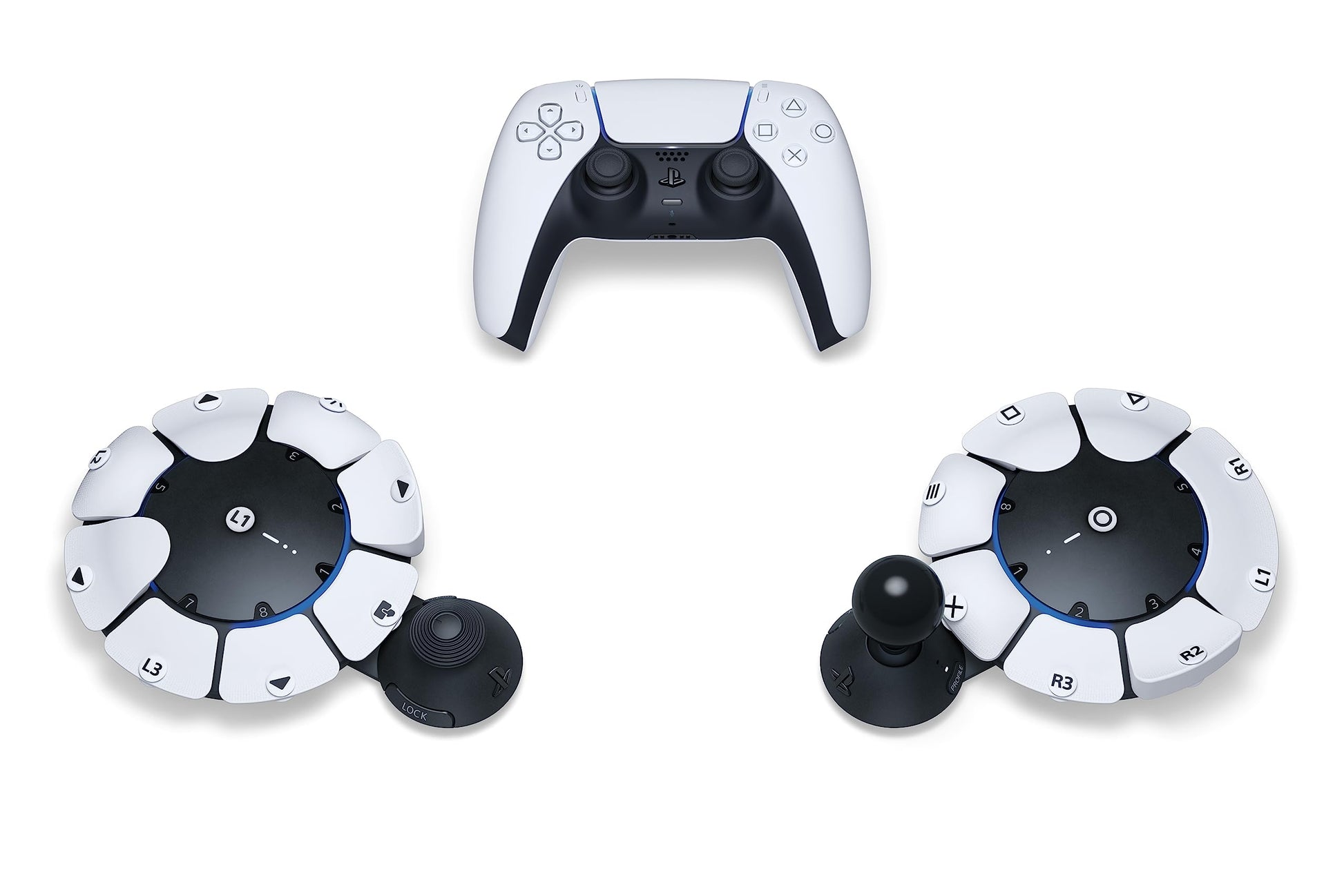 Control PlayStation 5 Access Blanco Profesional para Gamer
