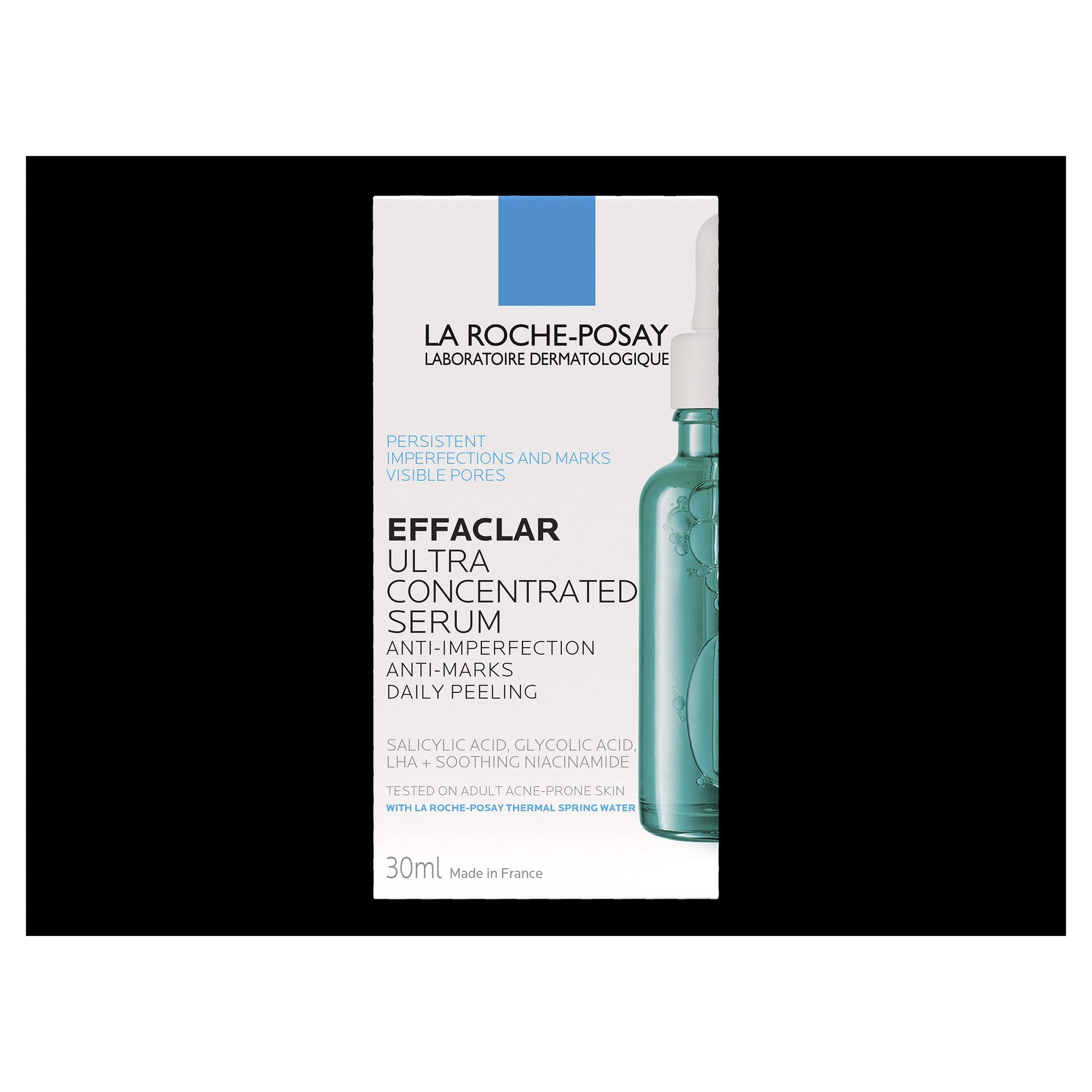 La Roche-Posay Effaclar serum anti imperfecciones + Humectante facial Toleriane Reparación Doble, 2.5 onzas líquidas Oz.