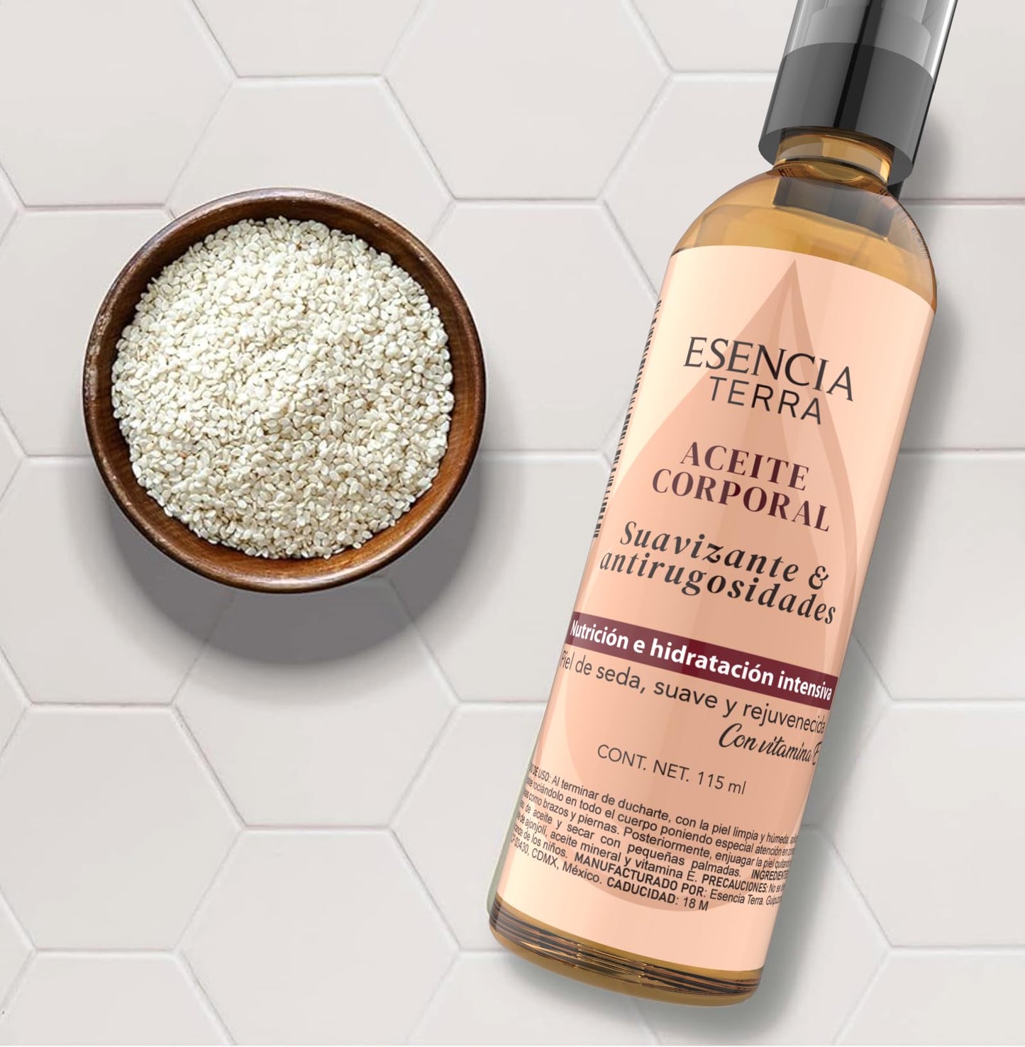 Aceite Corporal Orgánico SPF 30 - Hidratante Natural para Piel - Productos Veganos y Naturales de Belleza.
