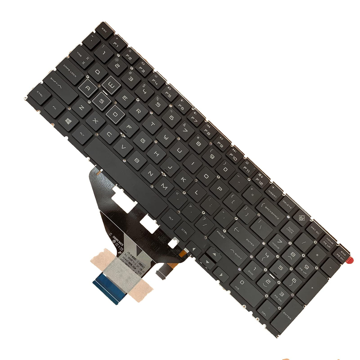 Teclado para Portátil Tiugochr EE. UU. Colorido HP OMEN 15-DC 15-DH 15T-DC 17-CB 15-DC0153TX