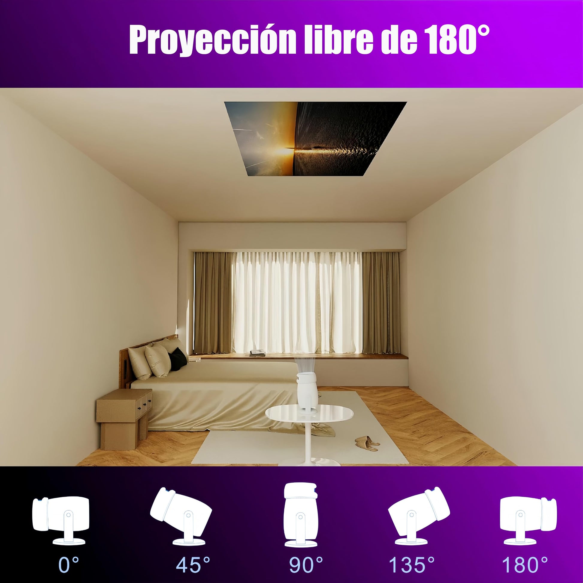 Proyector Portátil ORYU 4k Full HD Android 12 Bluetooth 10000 Lúmenes Auto Keystone