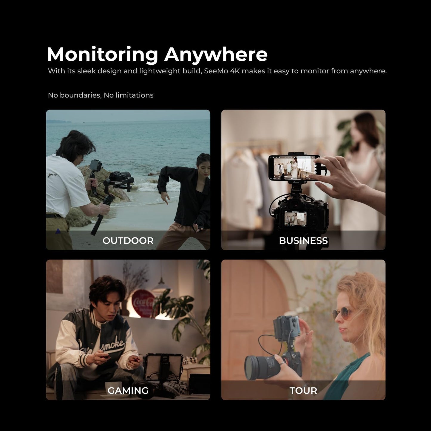 Accsoon - Adaptador de Captura de vídeo SeeMo Pro 4K para iOS - HDMI a USB-C/Lightning con certificación MFI.