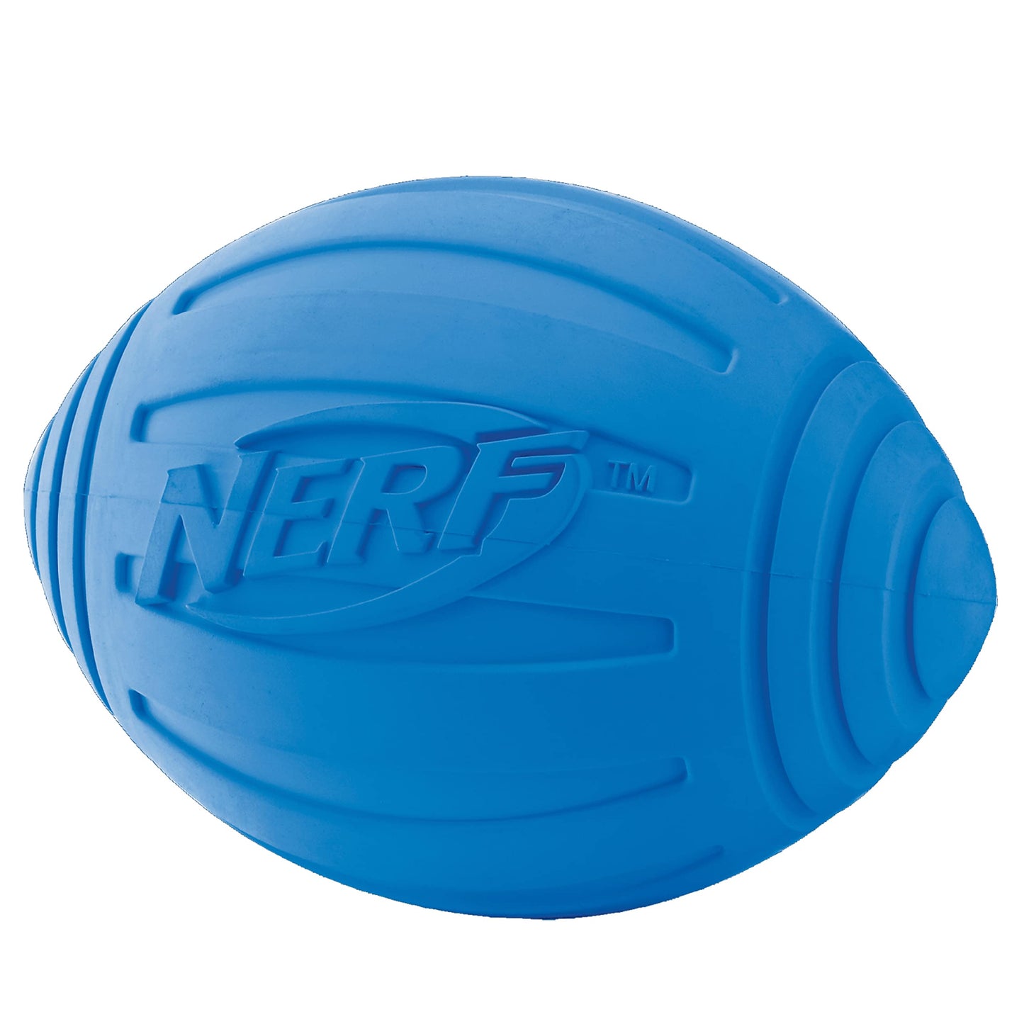 Balón de Fútbol Nerf Dog Azul con Squeaker