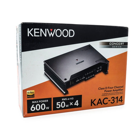 Amplificador Estéreo para Coche KENWOOD Serie Concert Negro Diferenciador: 4-Channel 50W x 4