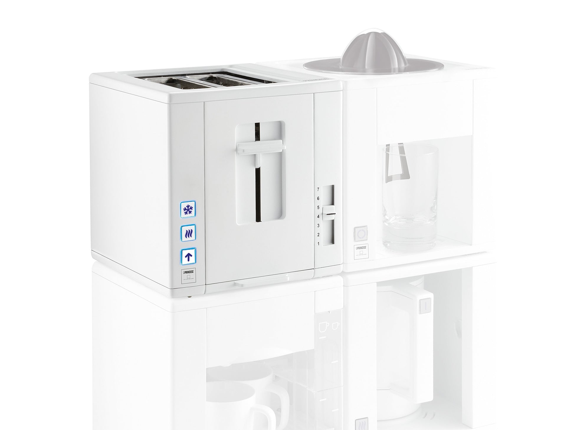 Princess 144000 Tostador Compact-4 All, blanca