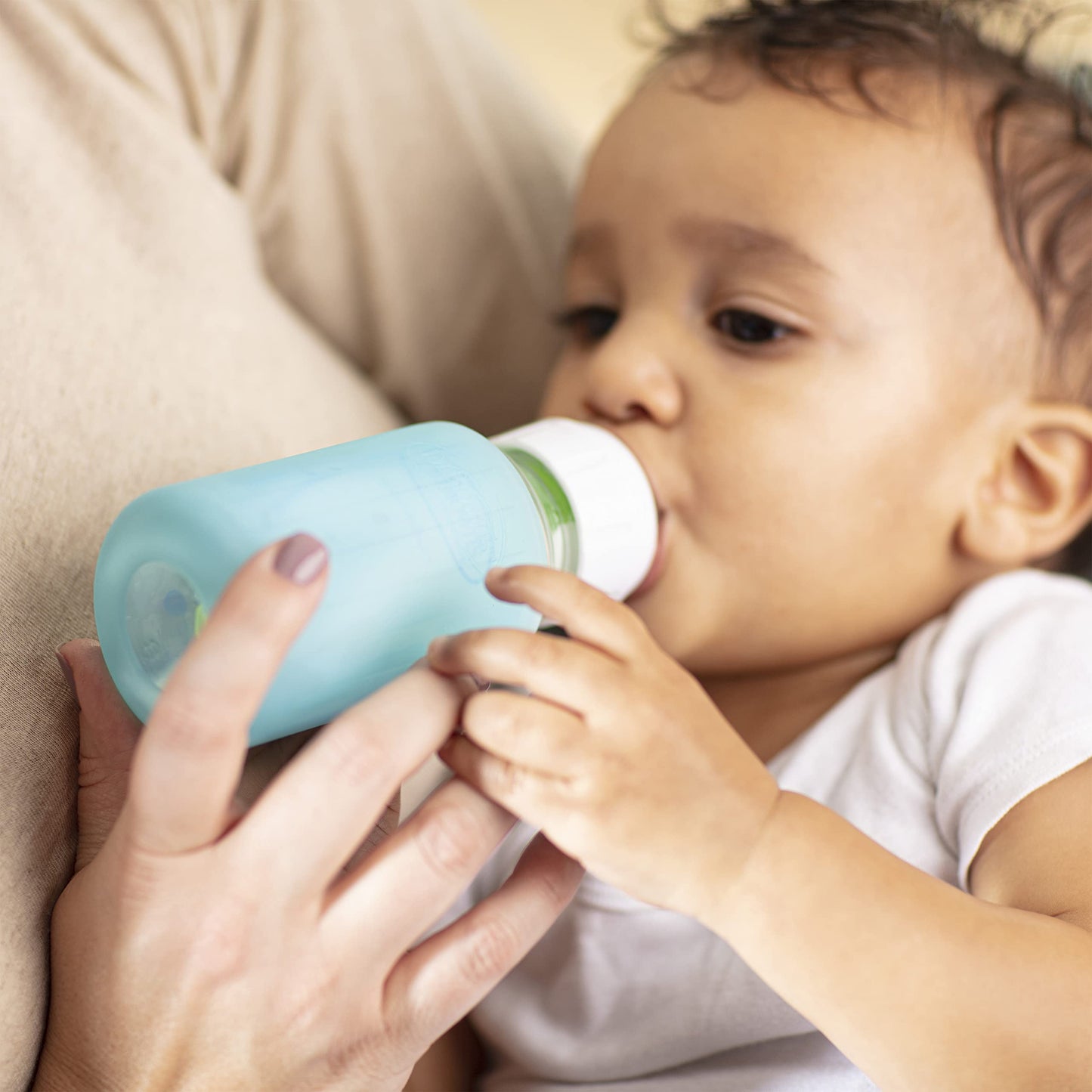 Biberón Silicona Dr. Brown's Azul 4 Onzas