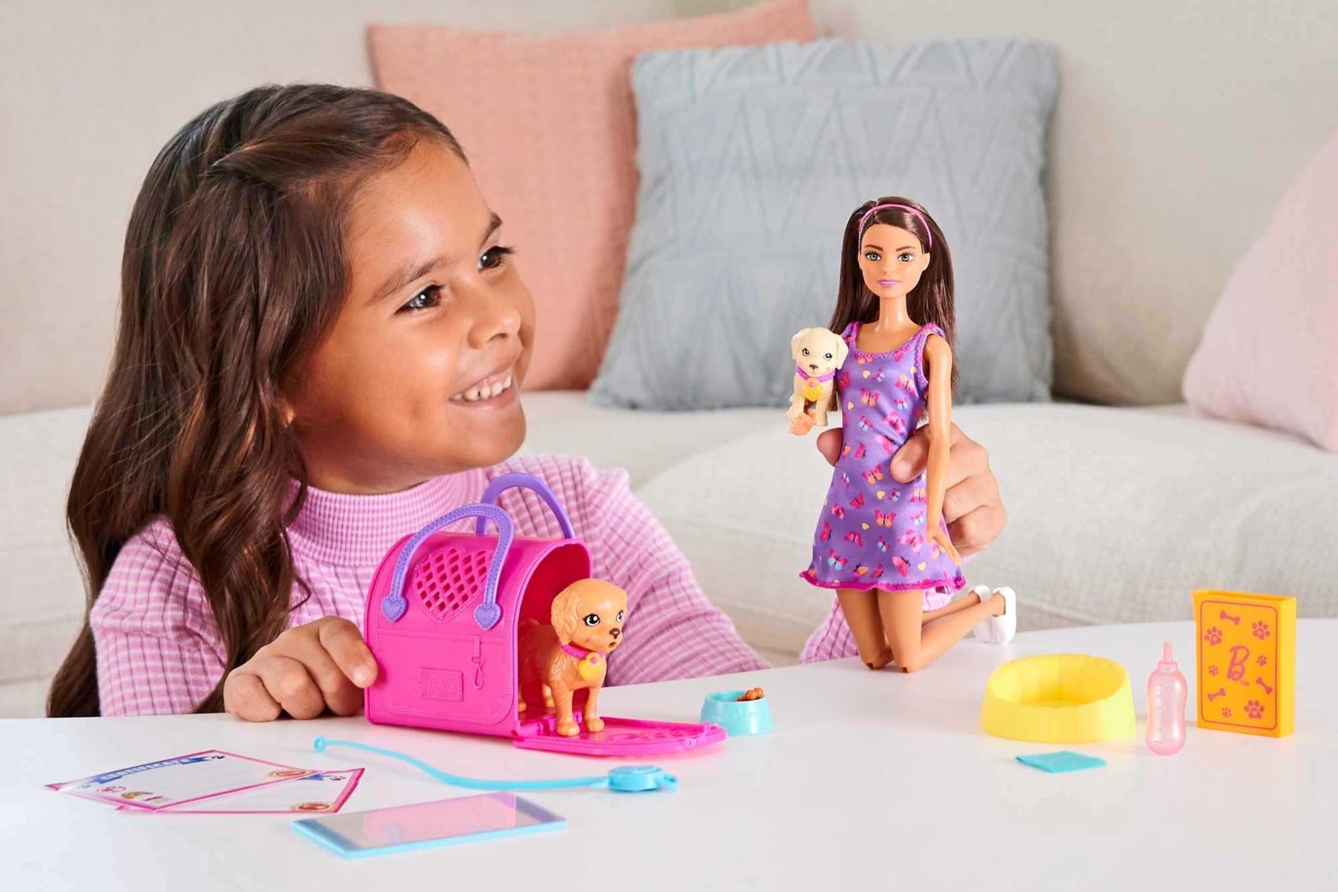 Barbie Set de Juego Adopta un Perrito Latina para niñas de 3 años en adelante