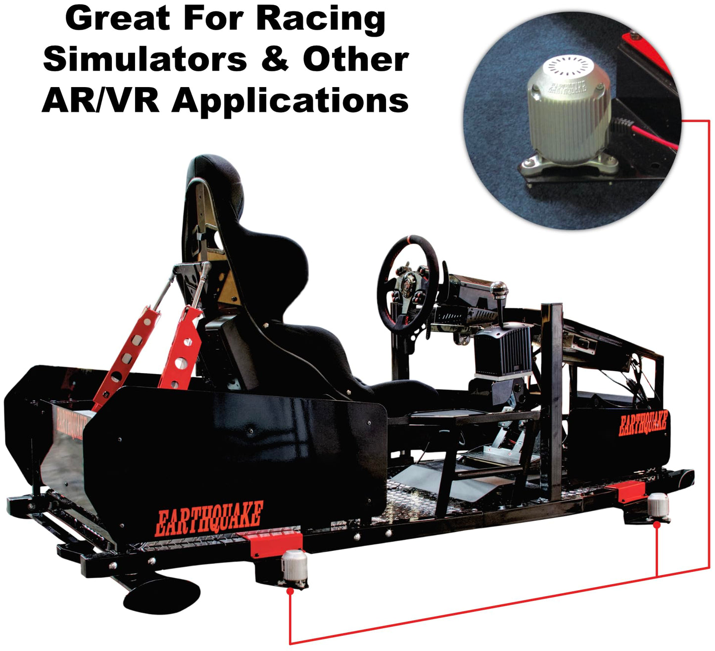 Transductor de Efectos de Baja Frecuencia Earthquake Sound Plateado MQB-1 Pro