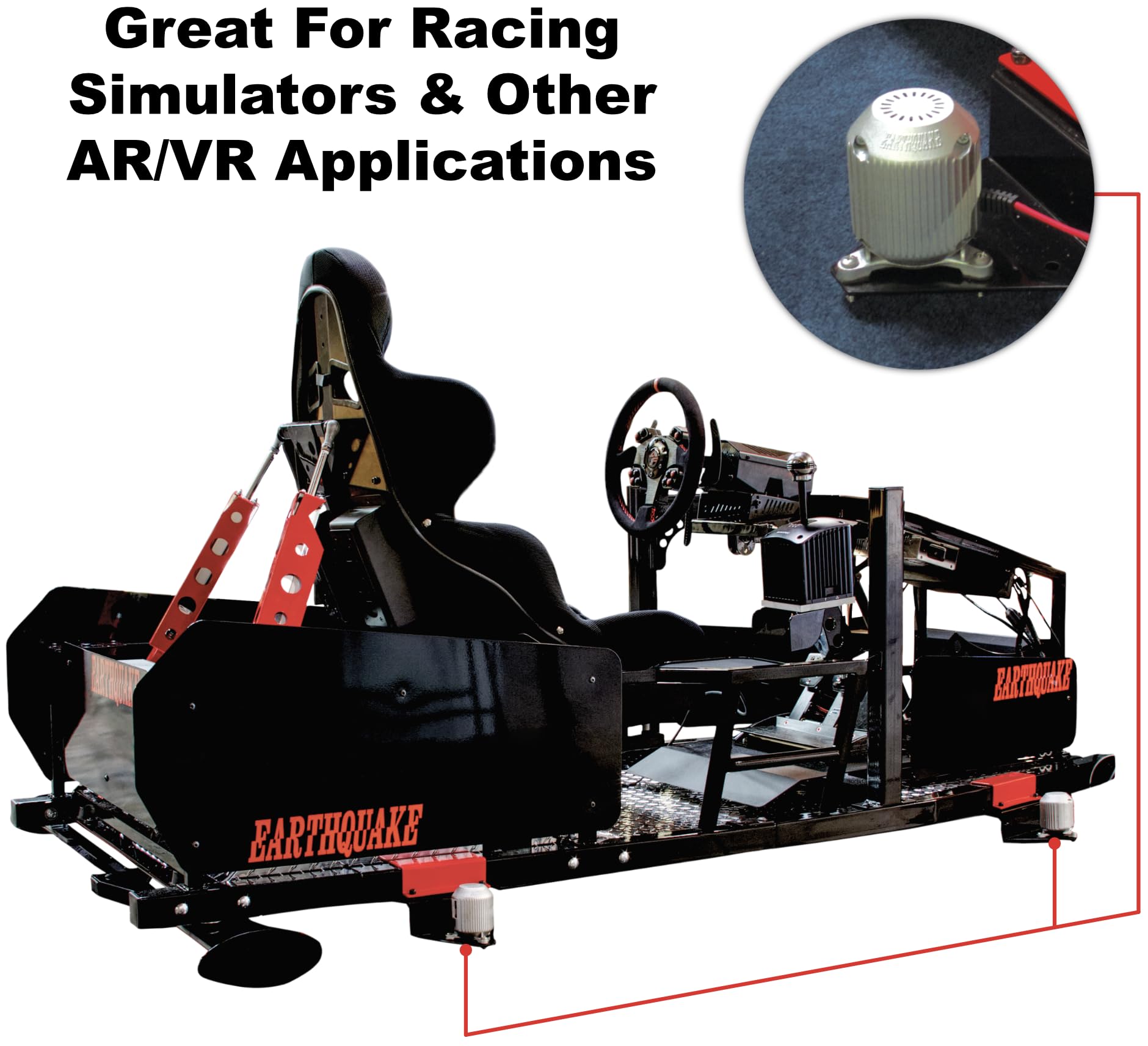 Transductor de Efectos de Baja Frecuencia Earthquake Sound Plateado MQB-1 Pro