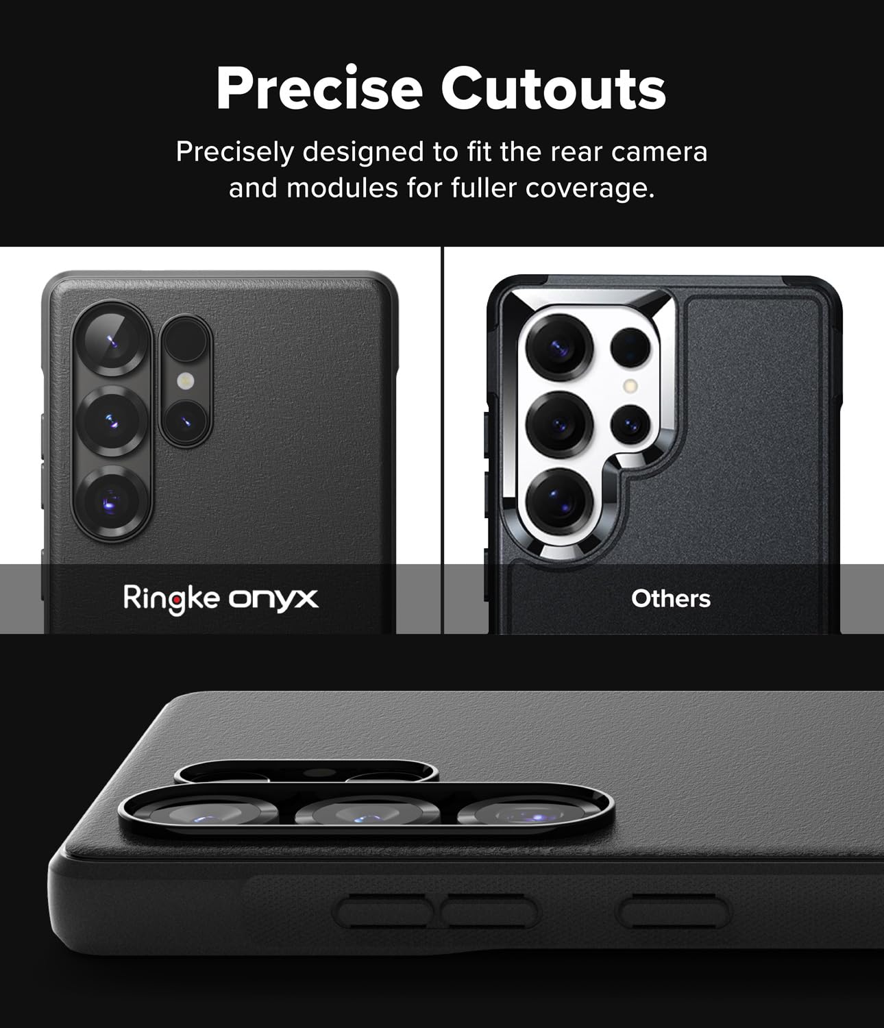 Funda Samsung Galaxy S25 Ultra Ringke Onyx Negro Magnético Antihuellas Antideslizante Compatible con MagSafe