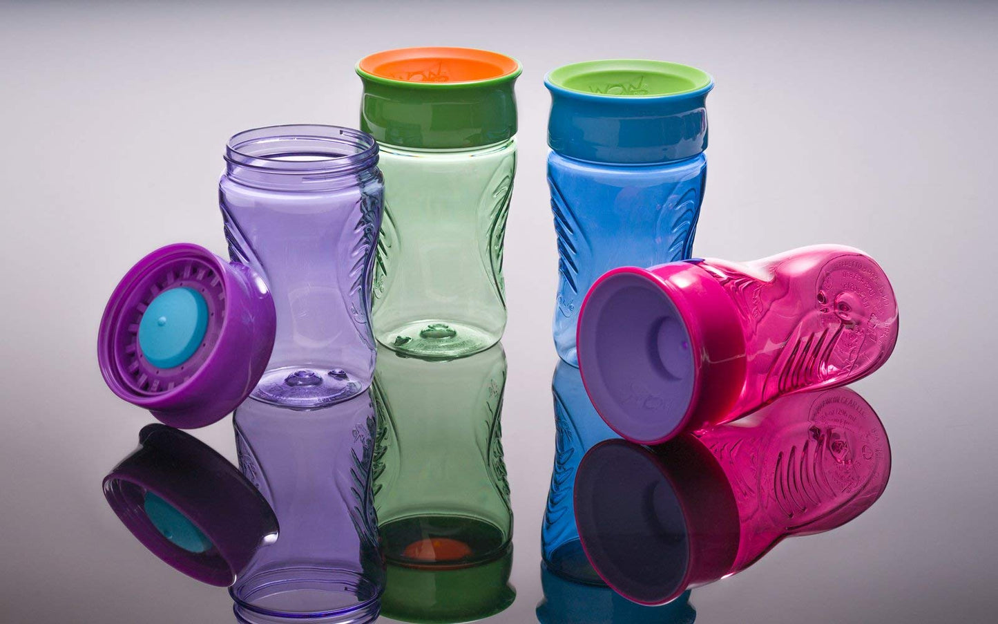 (Pink) - Wow Cup for Kids - New TRITAN (Pink) 360 Spill Free Cup