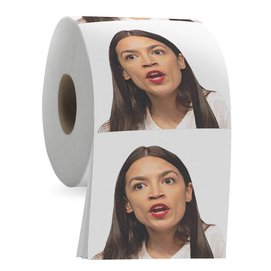 Rollo de Papel Higiénico Gagster Político Divertida Broma con Imagen AOC