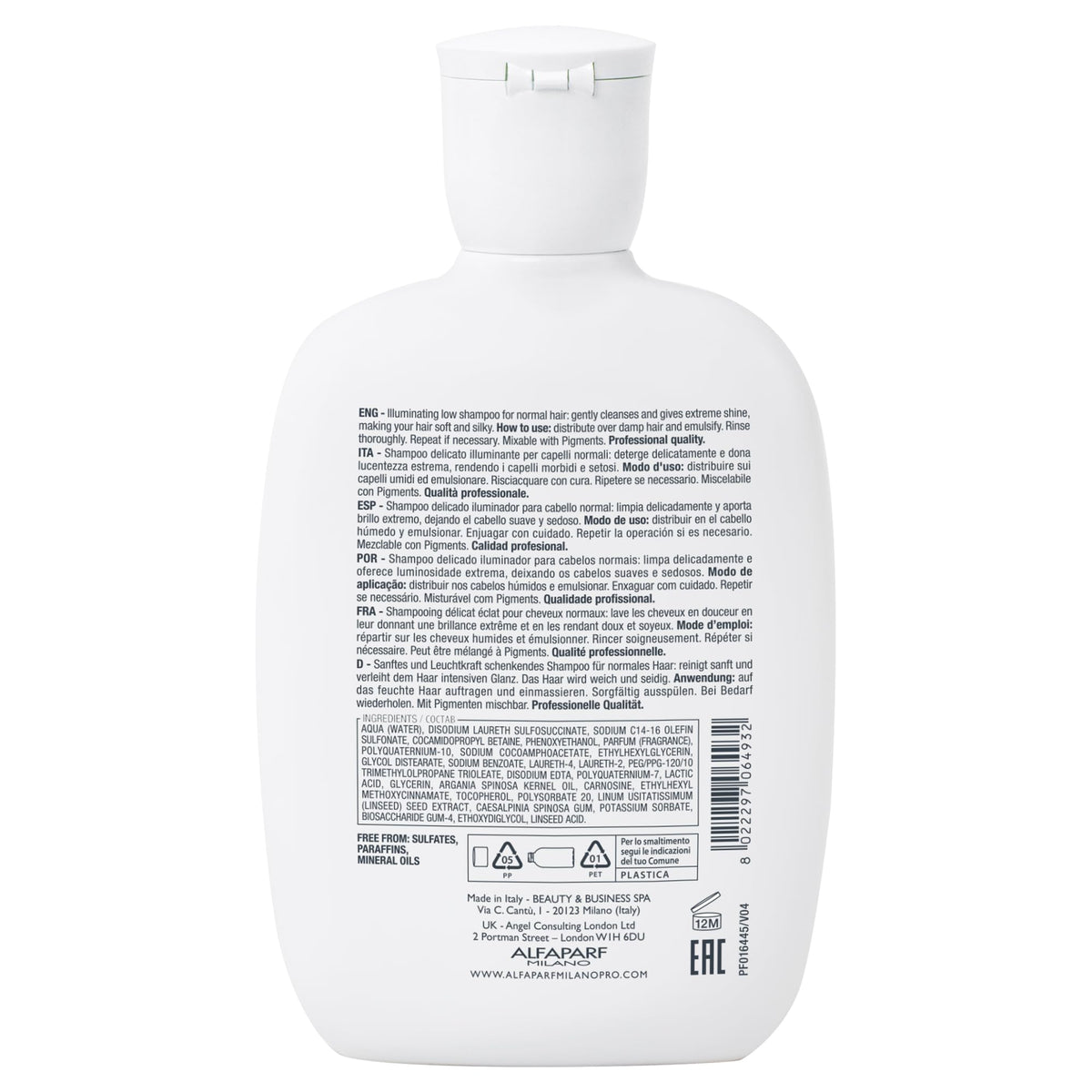 Alfaparf Milano Sdl diamond illuminating shampoo 2017