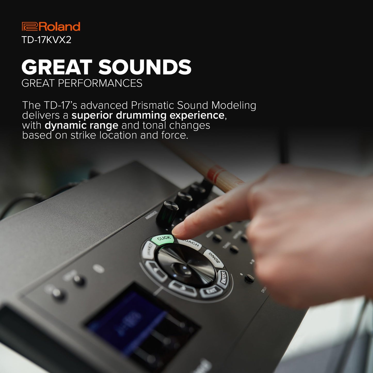 Kit de batería Roland Ultimate Generation 2 V Quiet blanco 5 piezas electrónicos acústico TD-17KVX2 para Hombre