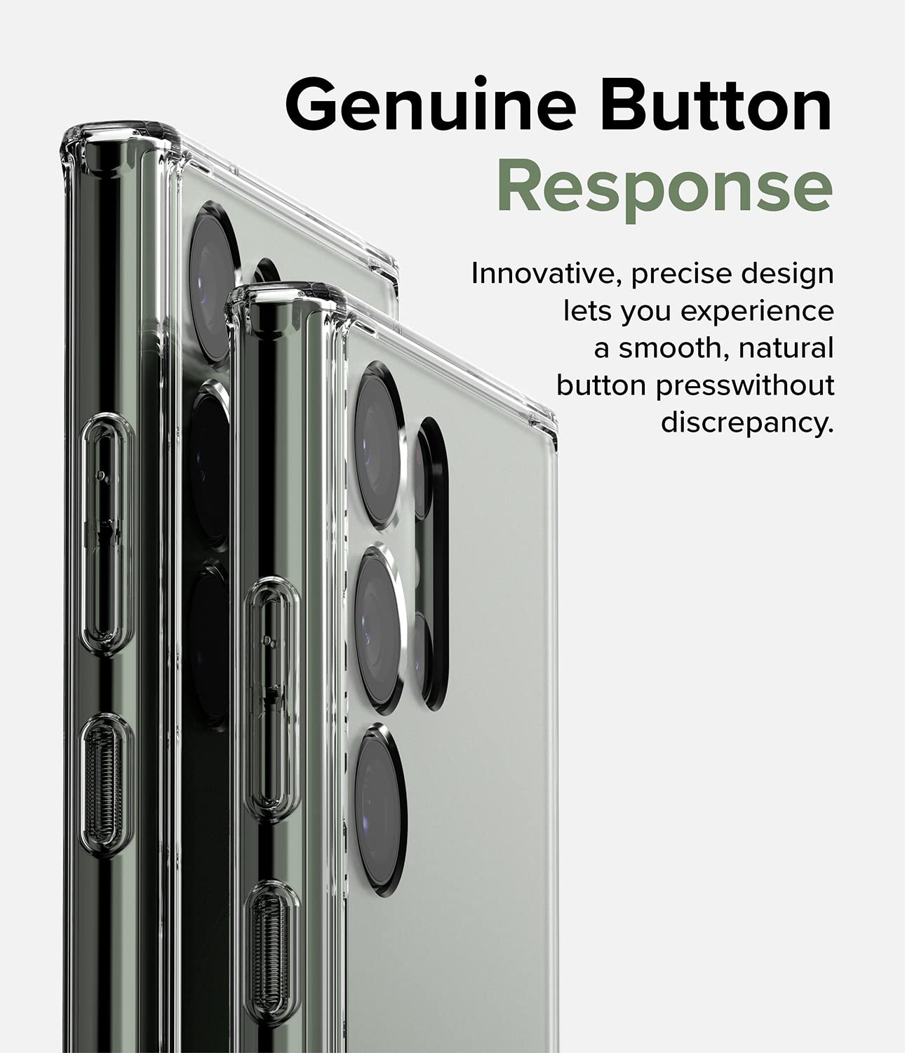 Funda Ringke Fusion Transparente Mate Antihuellas para Samsung Galaxy S23 Ultra 5G