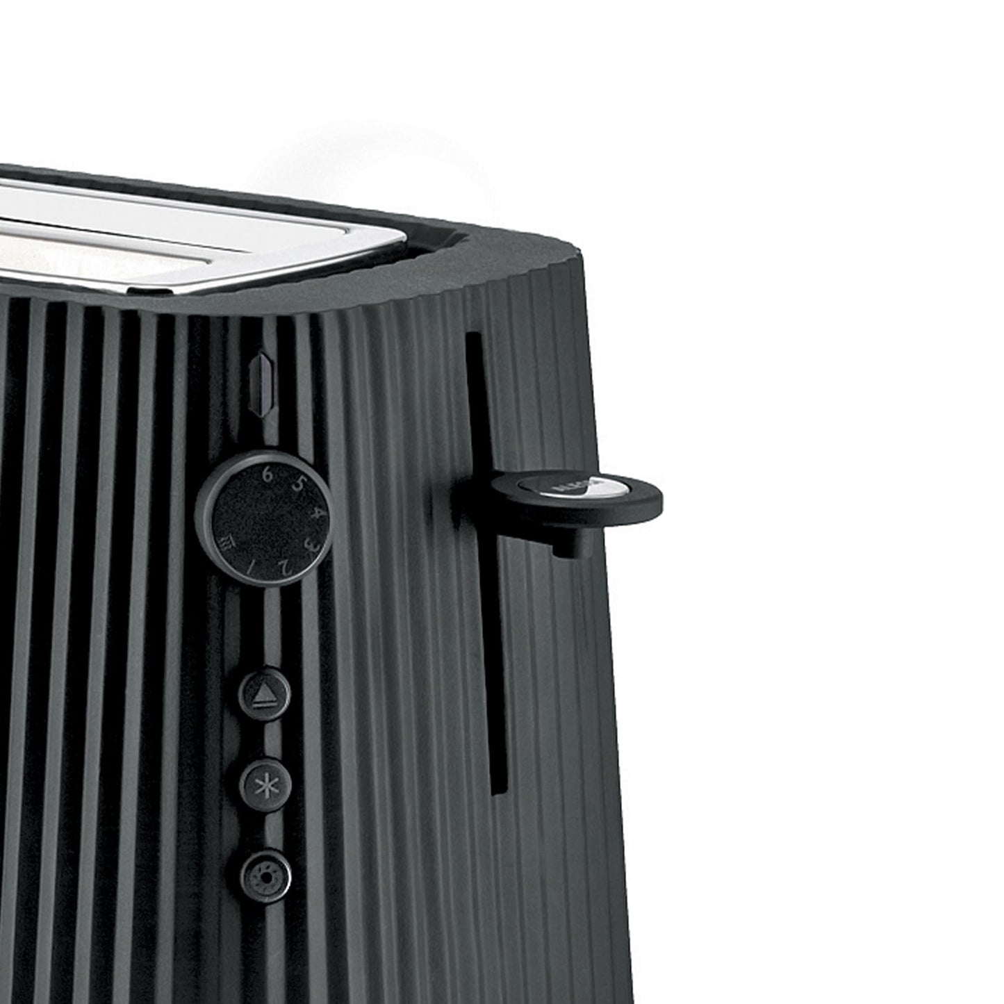 Alessi Plissé MDL08B/USA - tostador en resina termoplástica, enchufe US 850W, negro