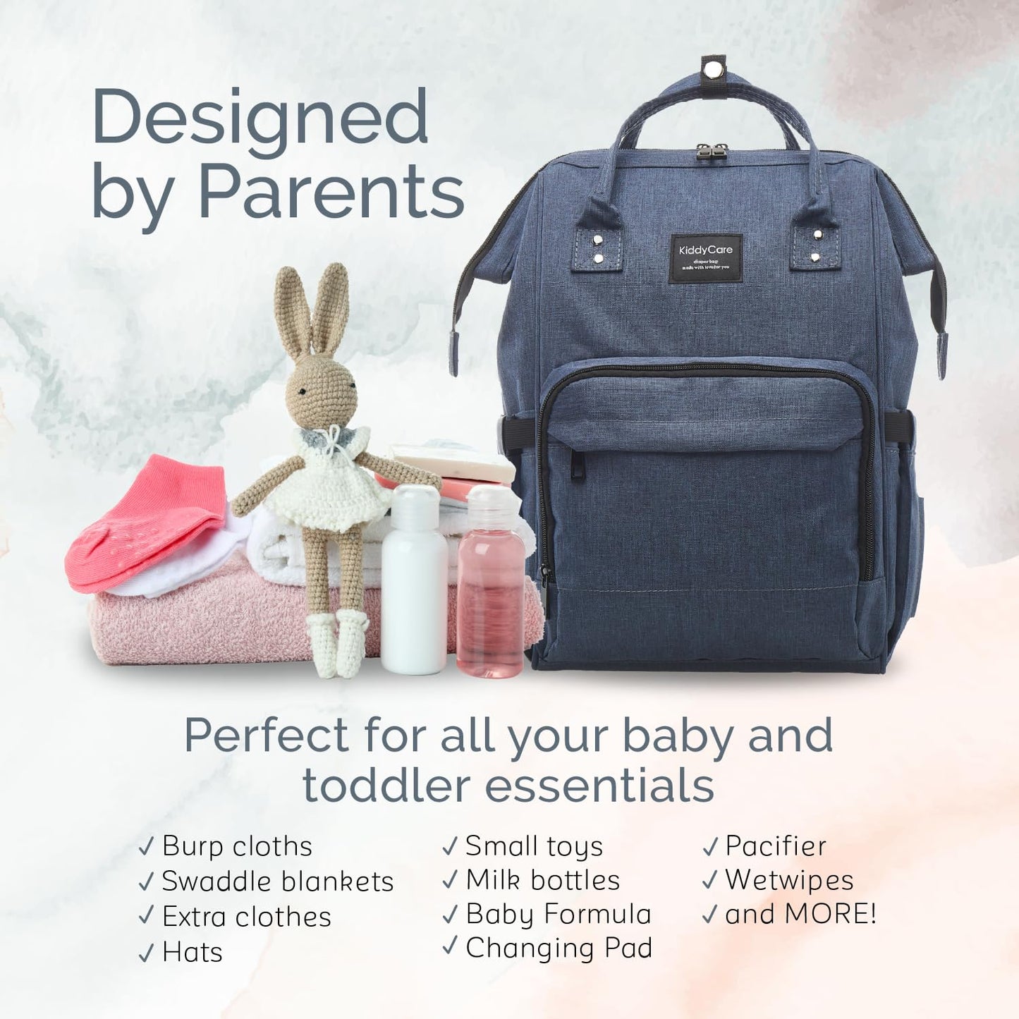 Mochila para pañales multifunción para viajar con bebé Gran Capacidad