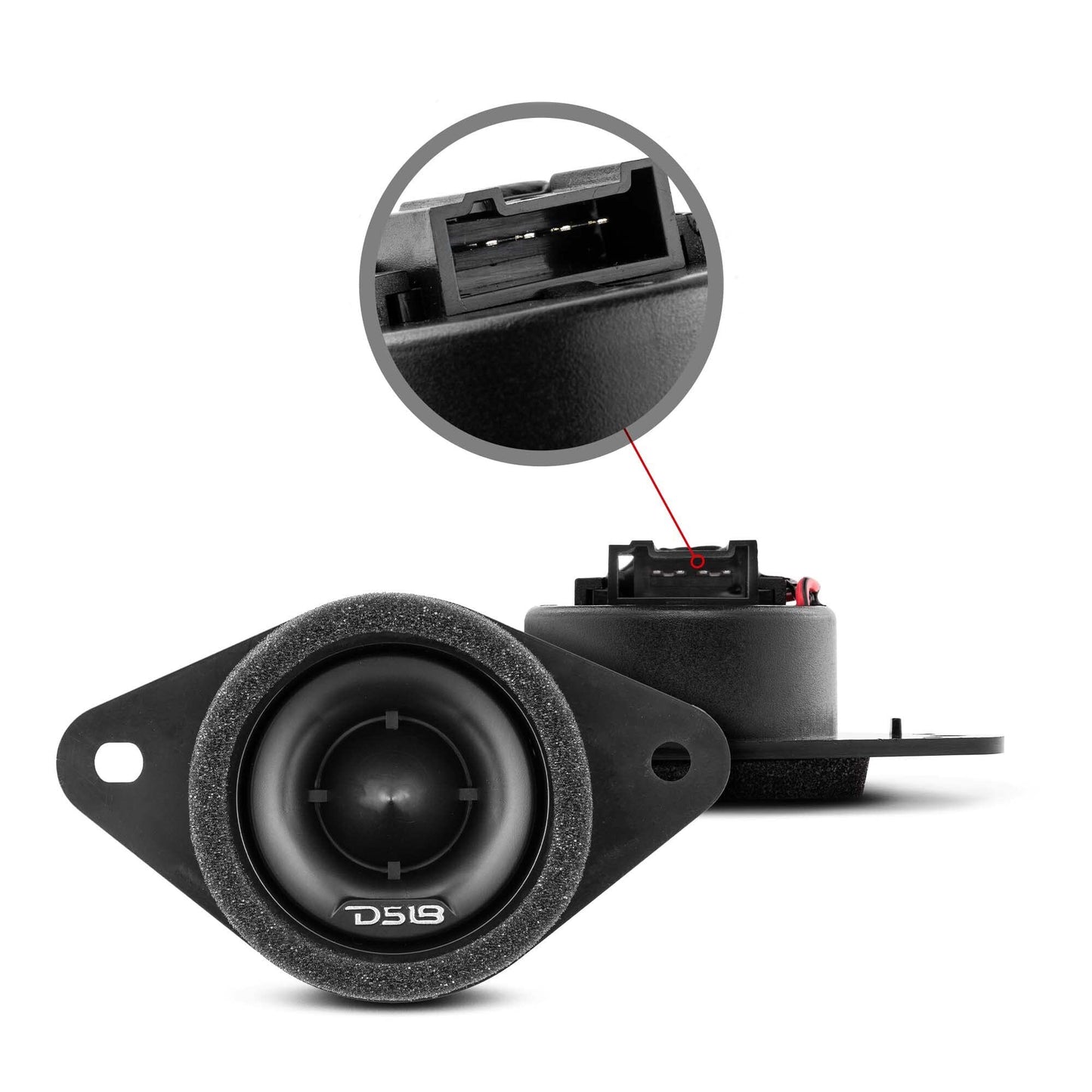 DS18 PRO-ST - Tweeters de compresión de bala de repuesto de 1.9 pulgadas con cruces, kit de actualización de altavoz de agudos OEM para muchos modelos Subaru/Toyota, repuesto para H631SFJ101 y H631SFJ100 (par)