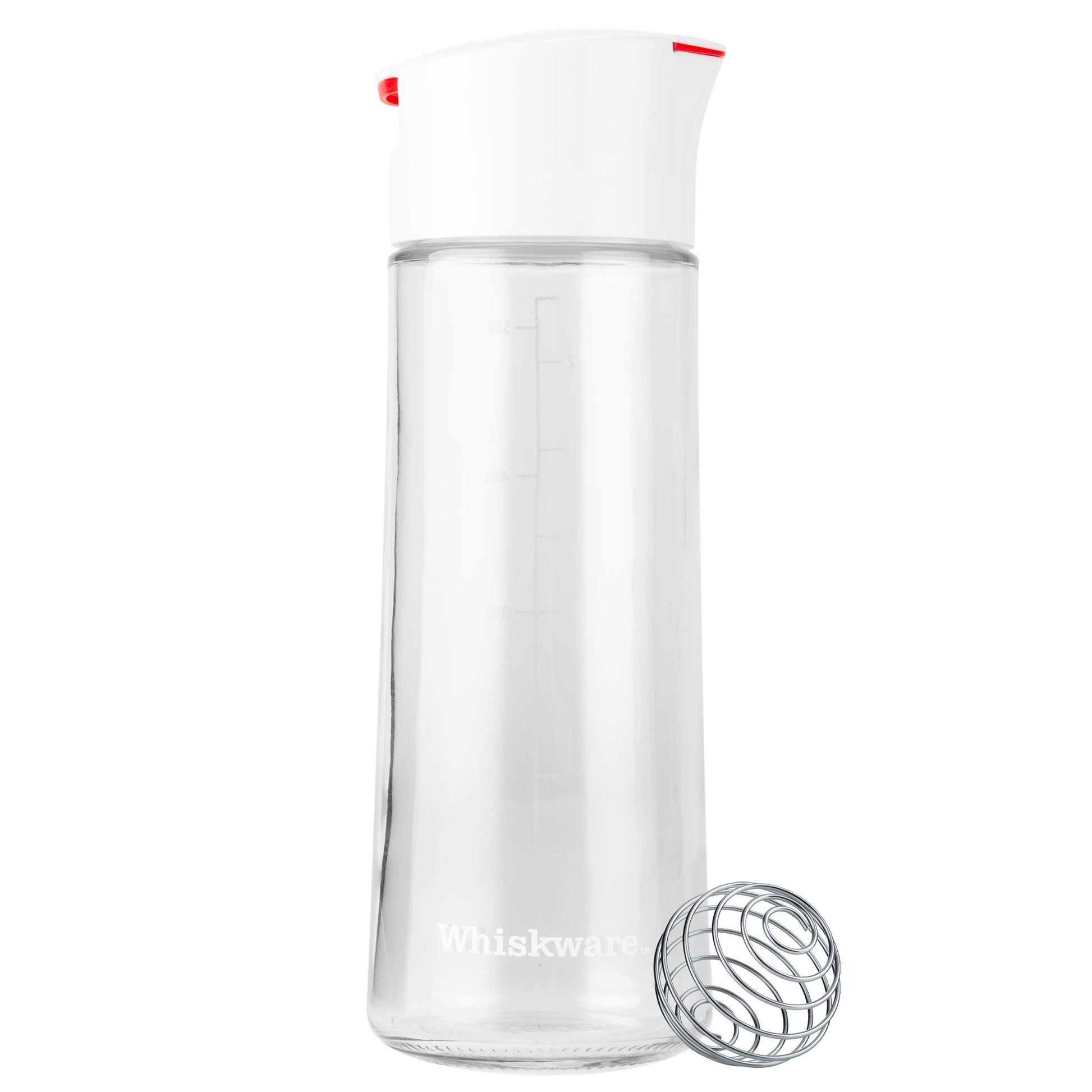 Shaker de Aderezos Whiskware Vidrio con Batidor de Alambre BlenderBall
