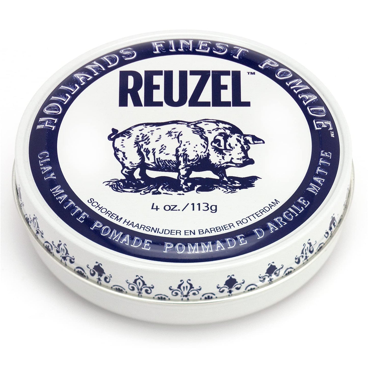 Reuzel Pomada de arcilla mate - Fórmula concentrada de cera para hombre con fijación natural y orgánica - Producto vegano que da volumen y define sencillo de poner y quitar - Fragancia original - 113g