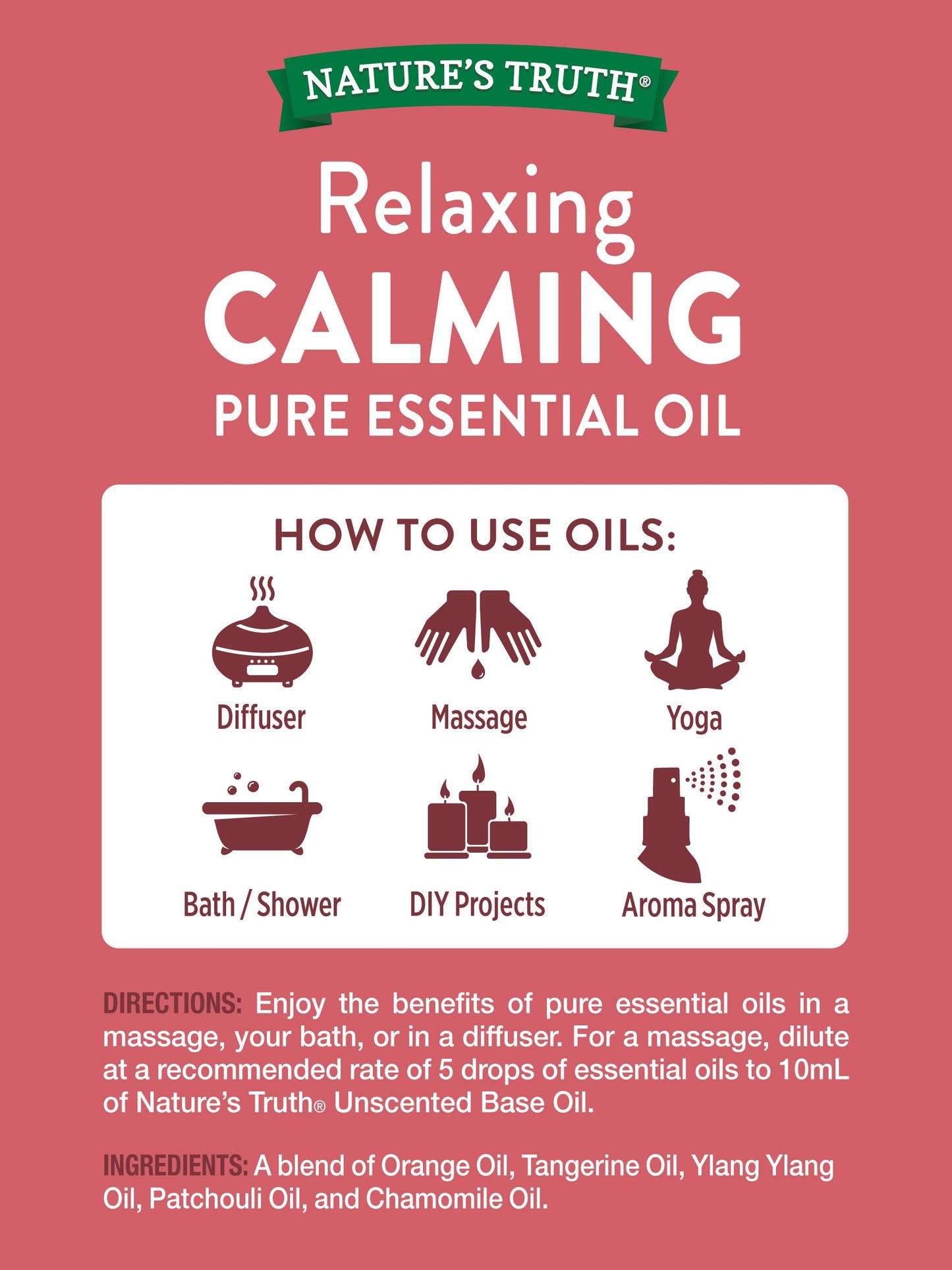 Nature's Truth Calming Essencial Oil, 15 ml