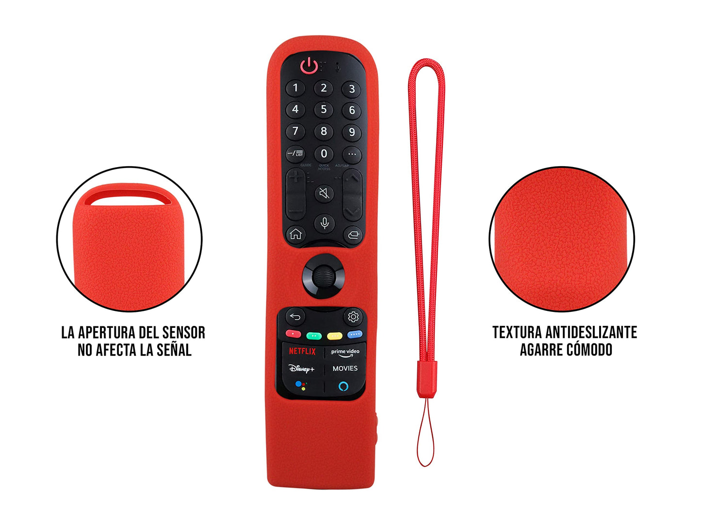 Funda para Control LG Magic MR21GA 2021 Silicon Smart 2022 MR22GR Magic MR22GA
