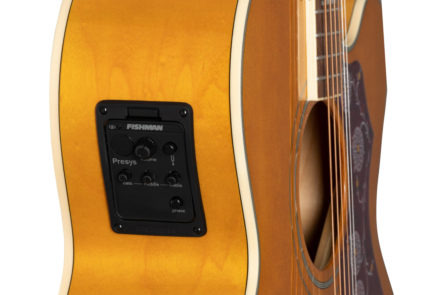 Epiphone J200 EC Studio Acoustic - Parte superior sólida eléctrica, clásico natural