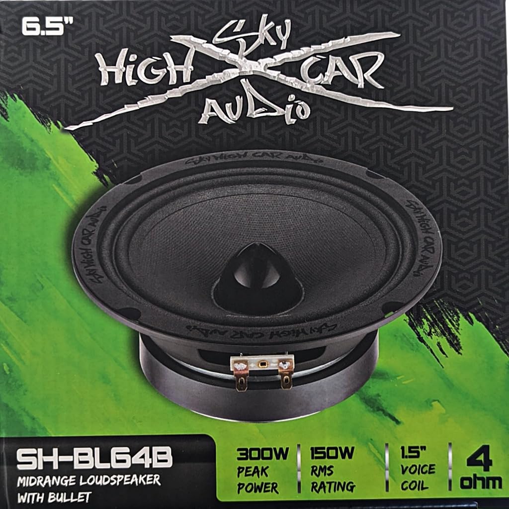 Altavoz de Rango Medio Sky High Car Audio Azul Bala 6.5 Pulgadas 4 Ohmios
