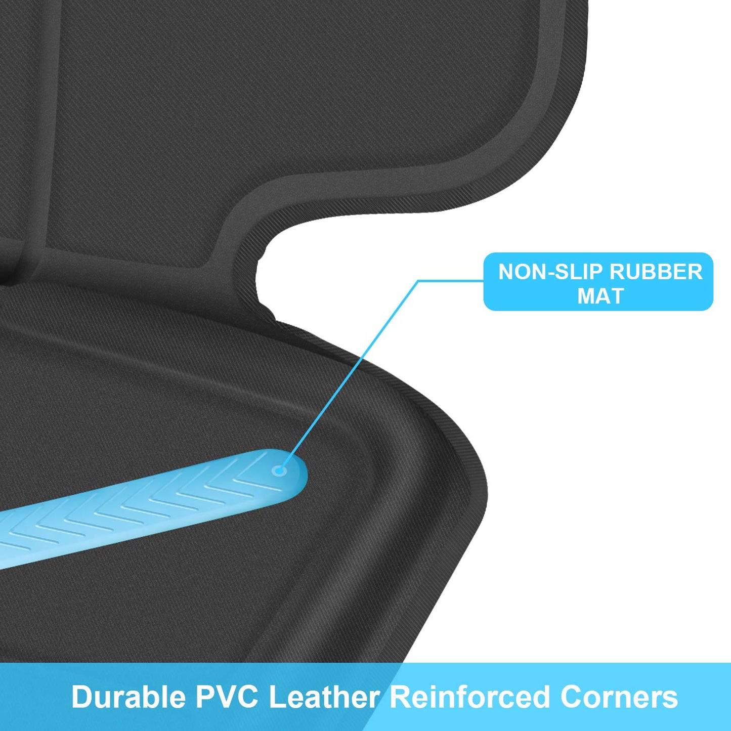Shynerk - Funda de asiento de coche para asientos de coche para niños y bebés, protector de asiento de coche para debajo de los asientos de coche para proteger la tapicería de piel y tela del vehículo