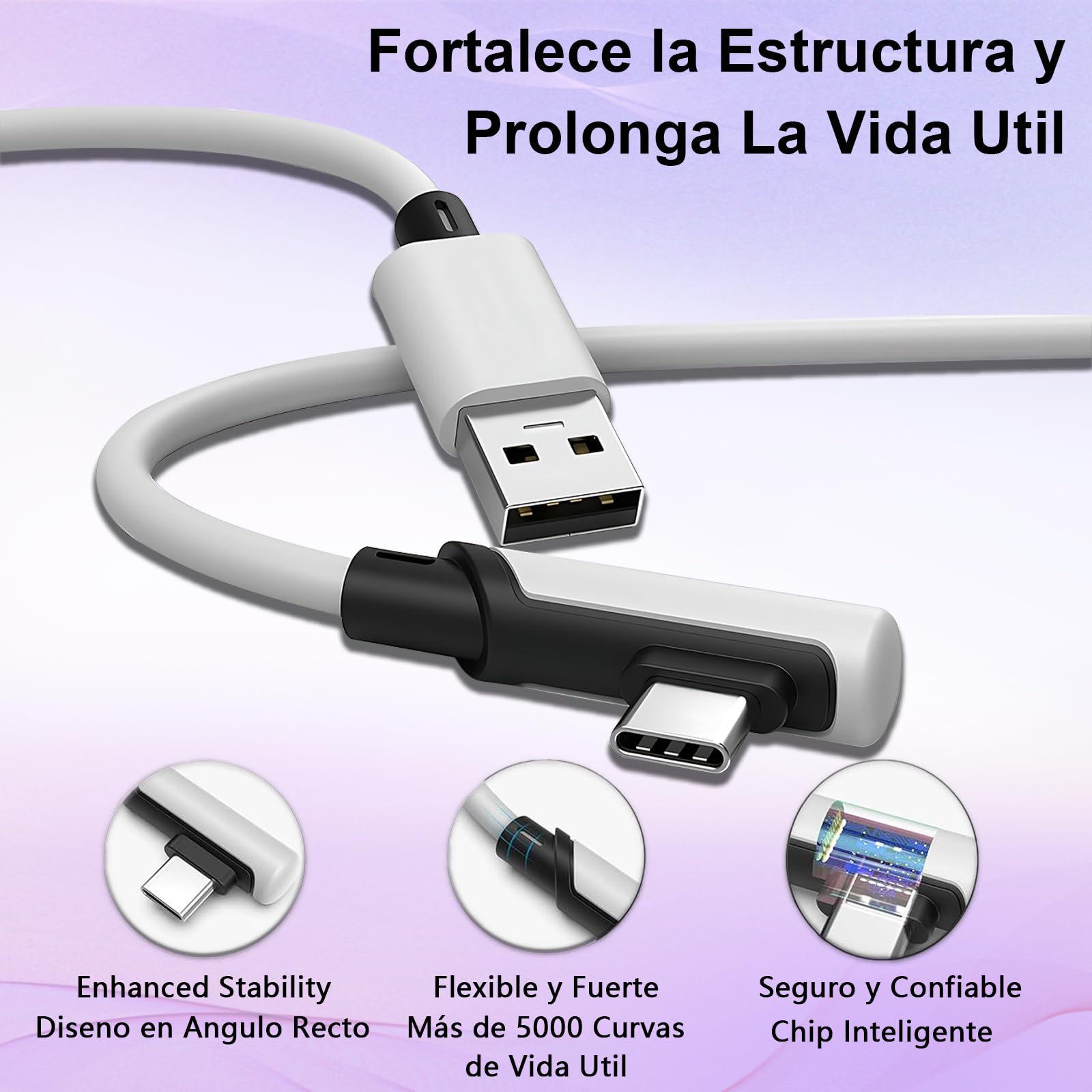 HGFBSFAA Cable de Enlace de Compatible con Meta Oculus Quest 2 Pico Accesorios y Juegos de PC Steam VR, Cable de Transferencia 5 Gbps USB 3.0 Tipo C, Puerto de Carga USB C para Auriculares VR, 5M