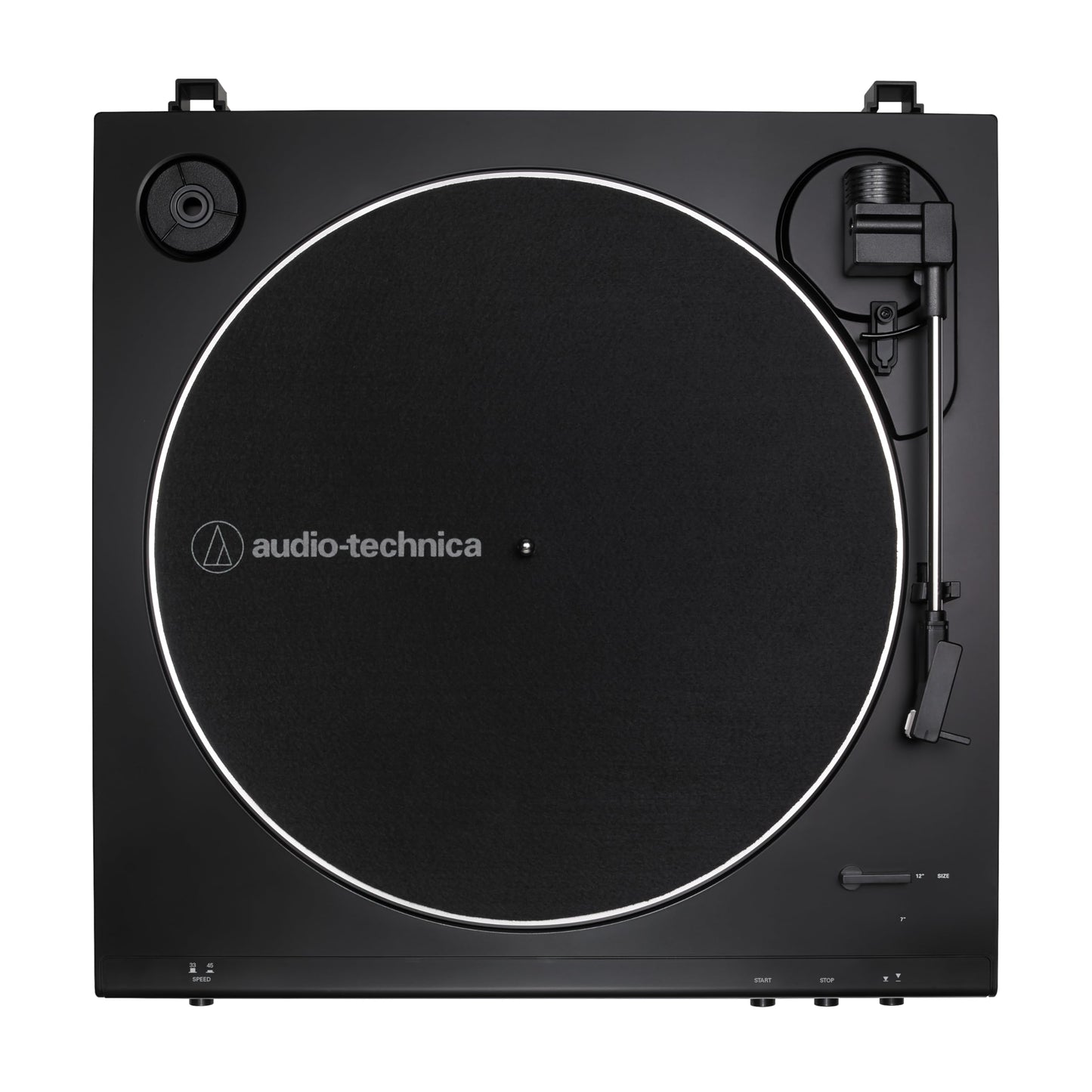 Audio-Technica - Tocadiscos AT-LP60X-BK Totalmente automático con transmisión por Correa, velocidades de 33/45 RPM (Negro)