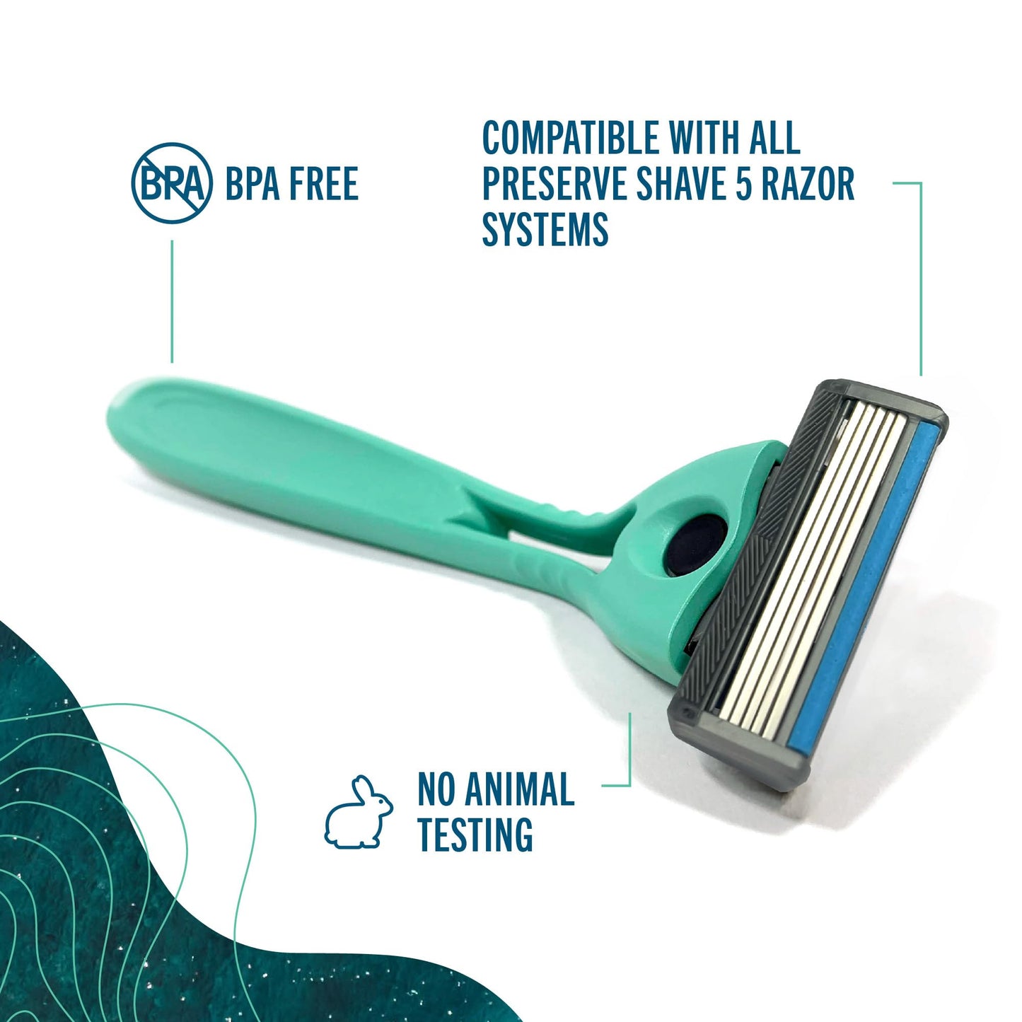 Preserve POPi Shave 5 cartuchos de repuesto para conservar POPi Shave 5, 4 unidades
