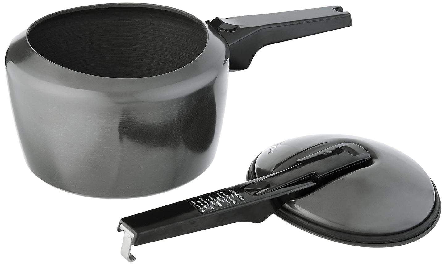 Futura de Hawkins anodizado duro olla de presión, Plateado, 3 Litre, 1