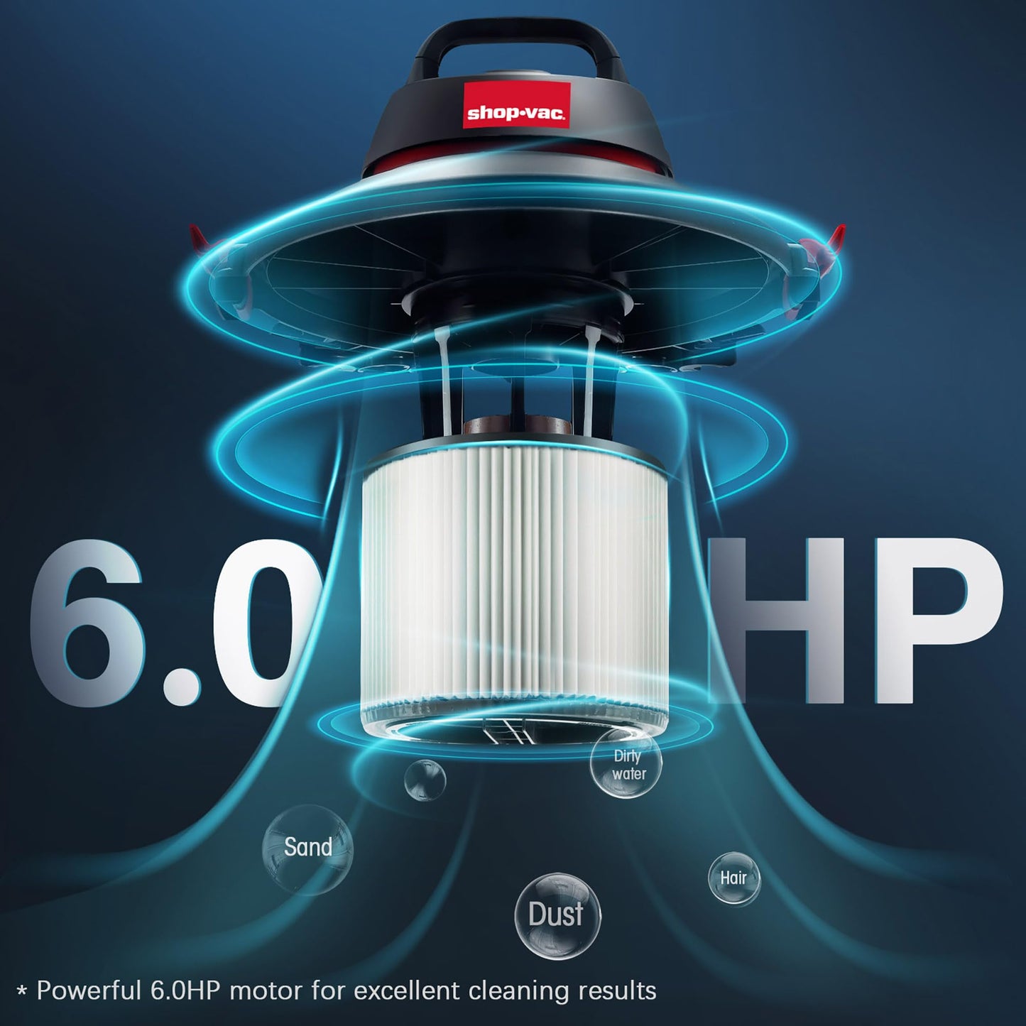 Aspiradora Húmeda y Seca Shop-Vac Tanque Acero Inoxidable 8 Galones Portátil con Accesorios Multifuncionales